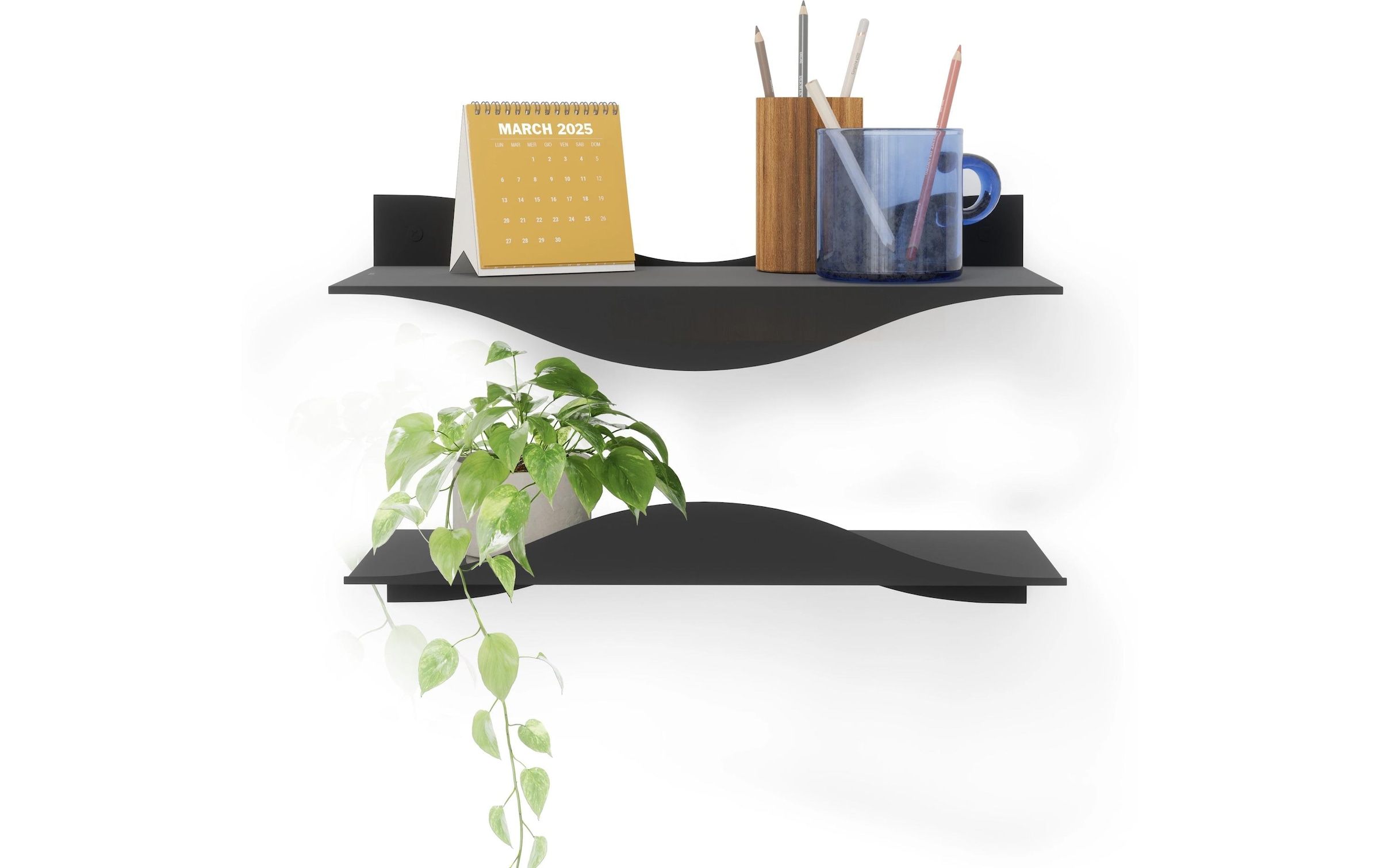 Umbra Wandregal »Surf 2er Set, 43 x 18 x 10 cm« Set, 2 Stück, 