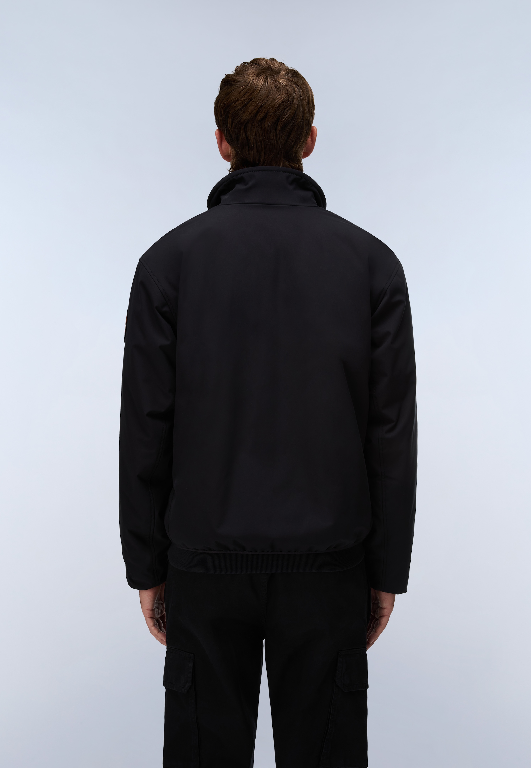 Napapijri Veste d'hiver »A-TUNDRA FZ STAND BLACK BEAUTY« en polyamide, caractère droit