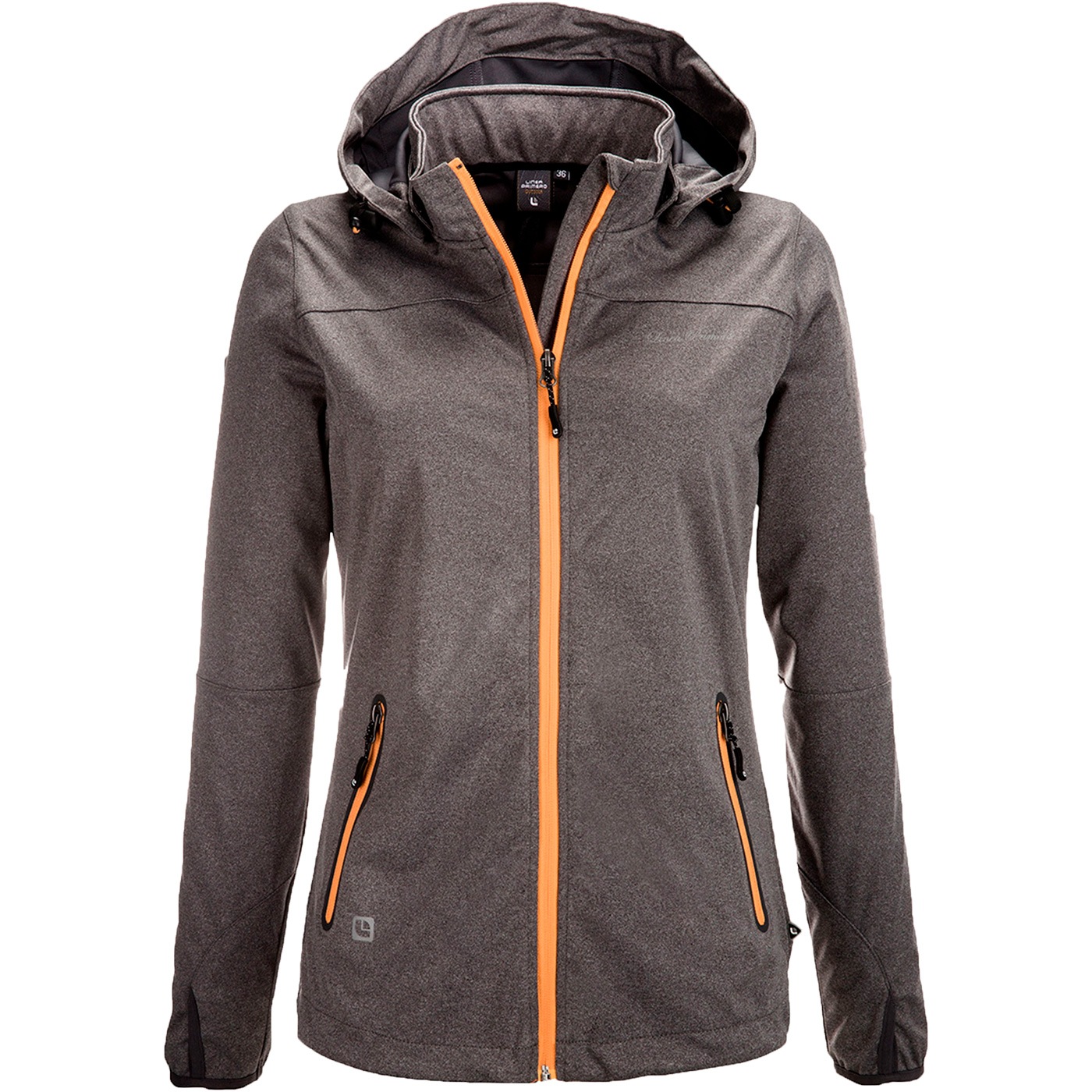 DEPROC Active Softshelljacke »BARBEAU PEAK WOMEN«, mit Kontrastreissverschluss