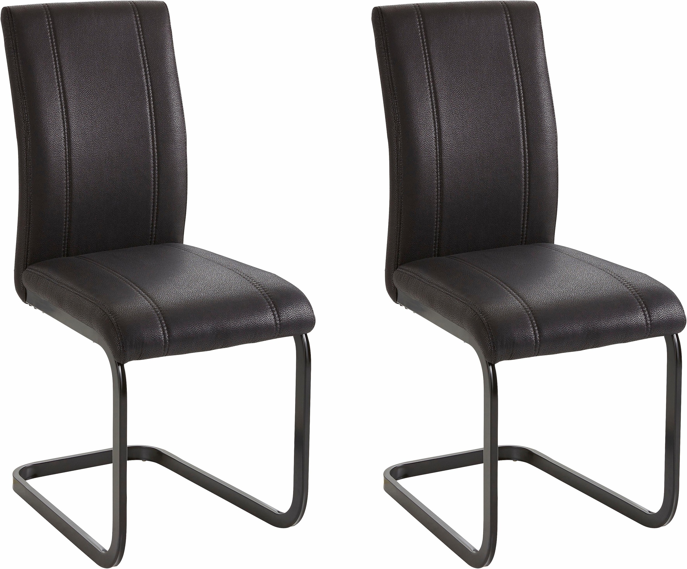 Image of Homexperts Esszimmerstuhl »Mila«, (Set), 2 St., Microfaser VINTAGE, Bezug in Microfaser-Vintage bei Ackermann Versand Schweiz