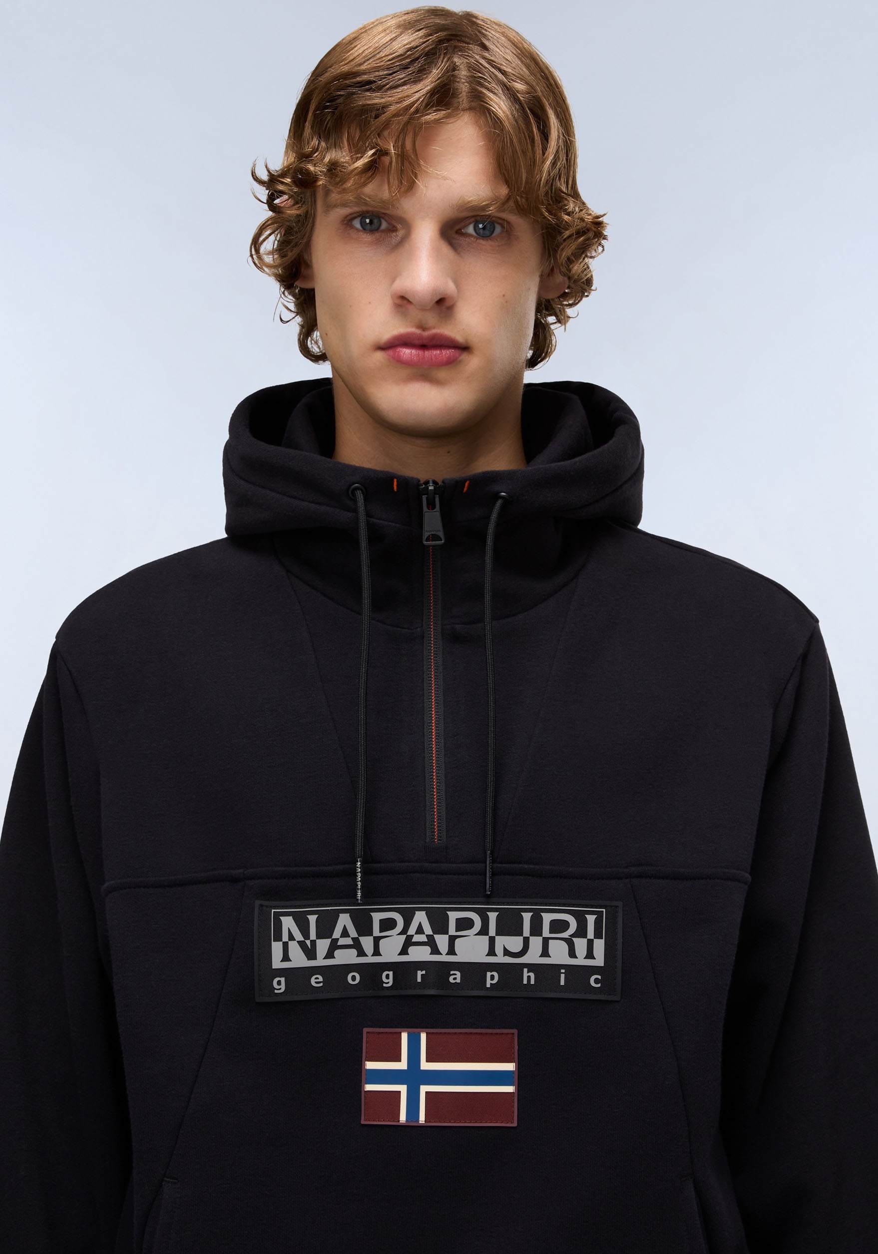 Napapijri Kapuzensweatshirt »BURGEE« Regular fit mit Kapuze