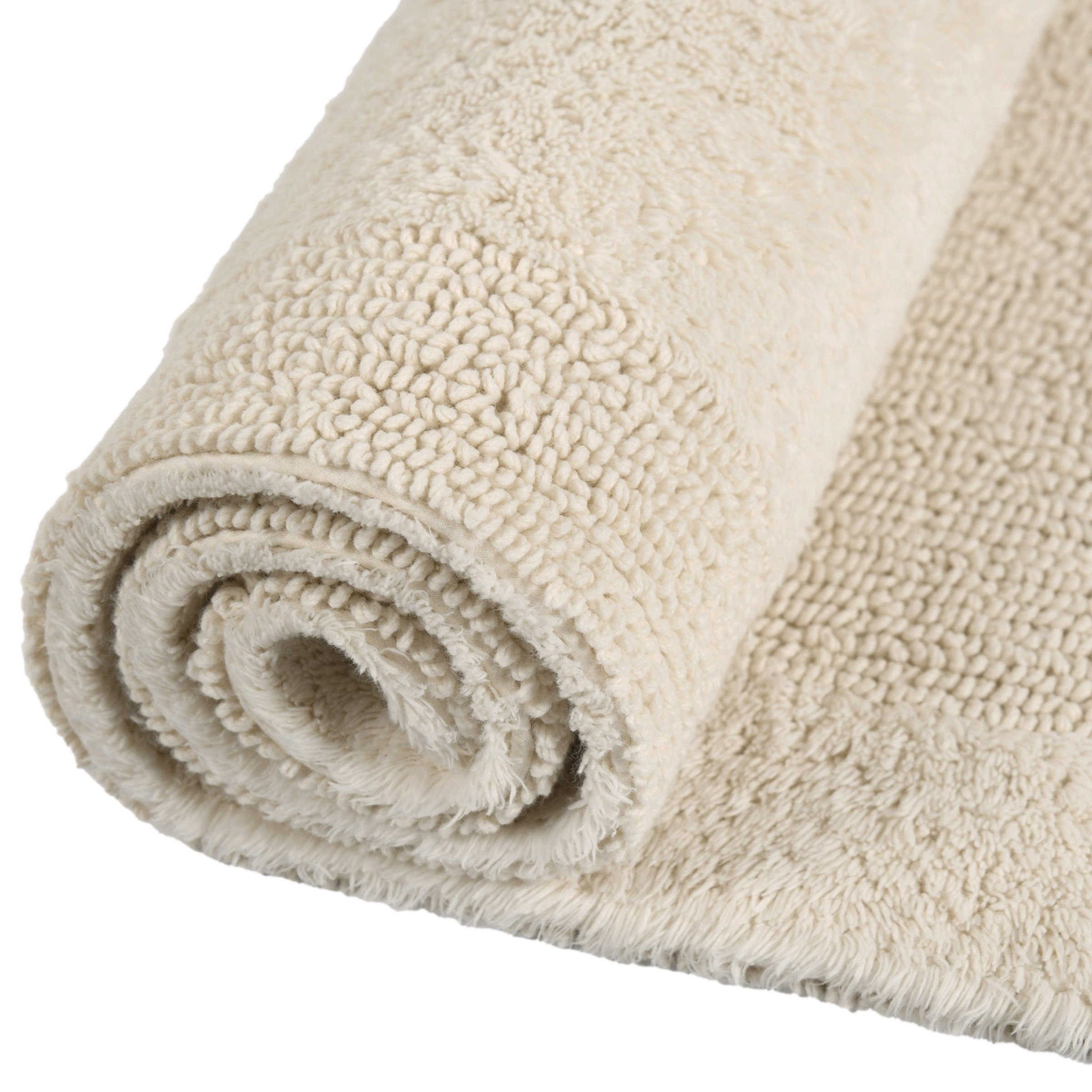 GOODproduct Badematte »Kapra, Badvorleger, Badezimmer Teppich« Höhe 14 mm beidseitig nutzbar | fussbodenheizungsgeeignet | strapazierfähig mit Bordüre, Badteppich, Badematte, Baumwolle