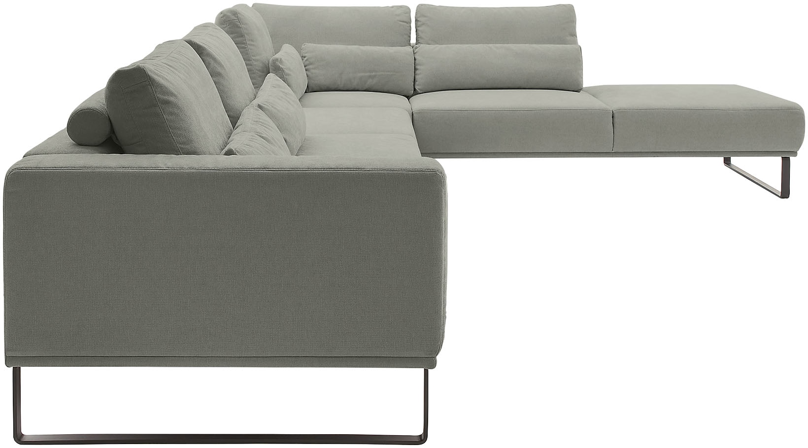 Musterring Canapé d'angle »JustB! PM100 bequem, modern, elegant und viel Platz, bodenfrei« avec tabouret intermédiaire, optionnellement avec fonction et coussin, dimensions 290 x 398