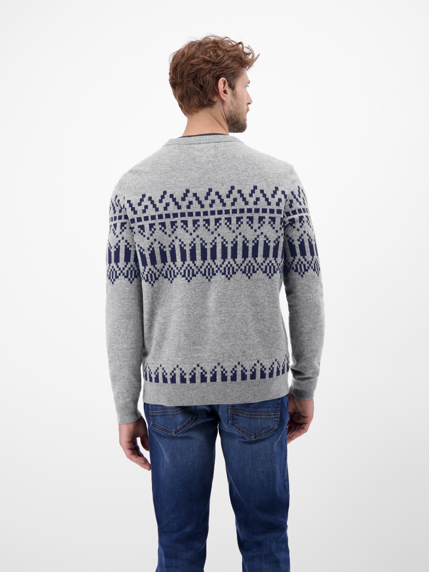 LERROS Strickpullover »Herren Strickpullover, skandinavisch inspiriert«