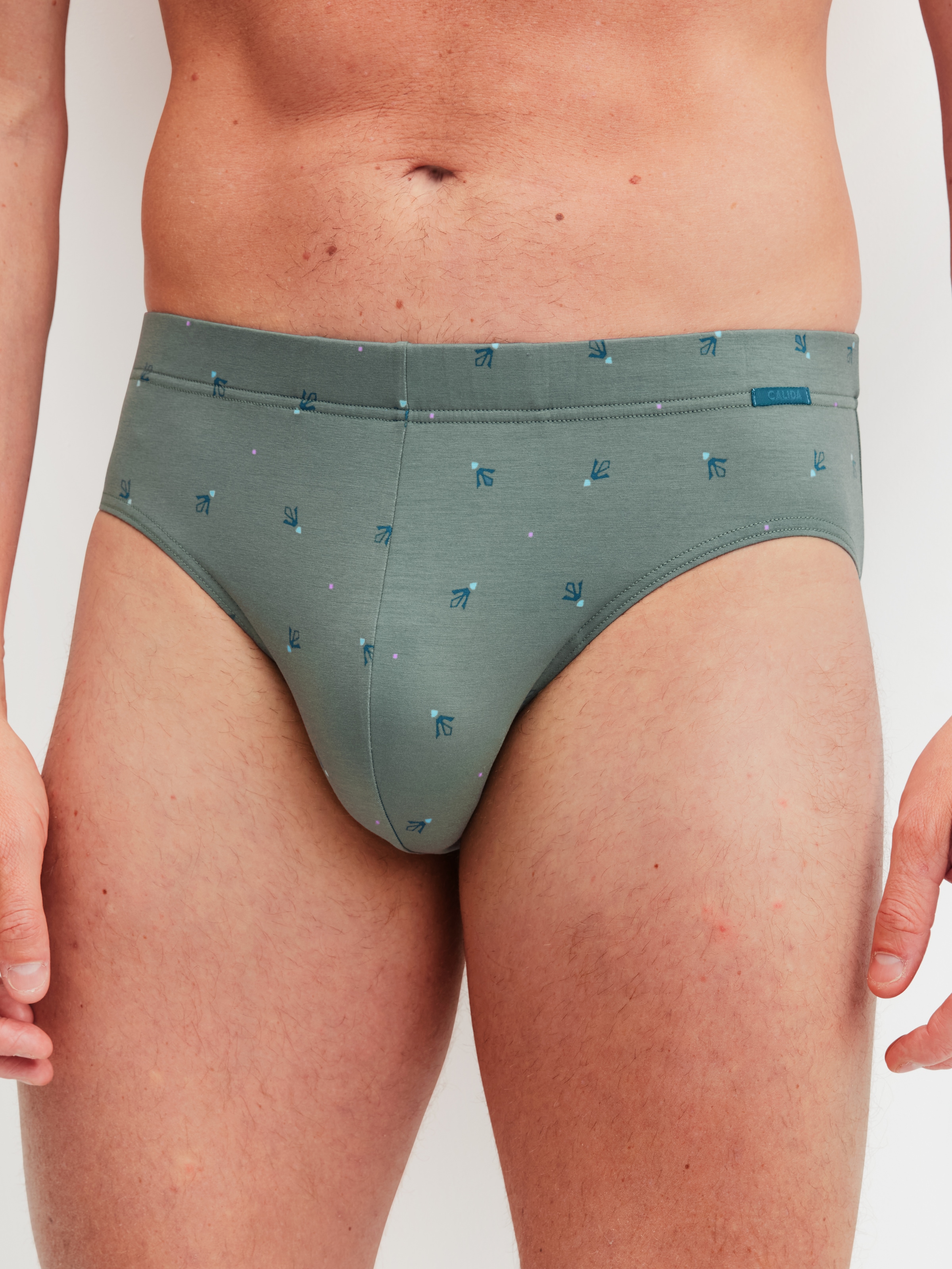 Image of CALIDA Slip "Grafic Cotton" gestreift, ohne Eingriff, überzogenem Bund, Single Jersey, elastisch