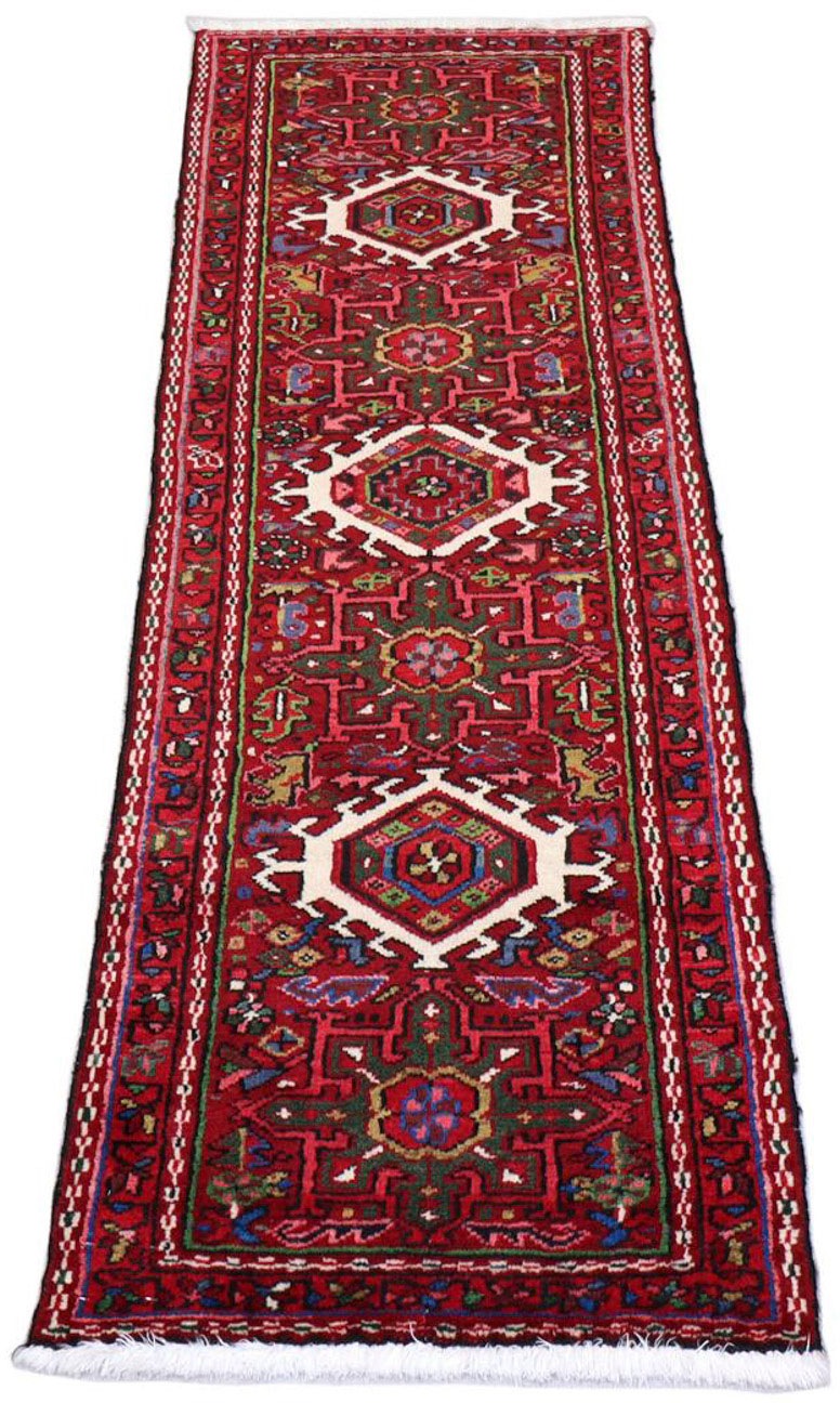 Image of morgenland Hochflor-Läufer »Qaraja Medaillon Rosso 196 x 66 cm«, rechteckig, 1 mm Höhe, Handgeknüpft bei Ackermann Versand Schweiz