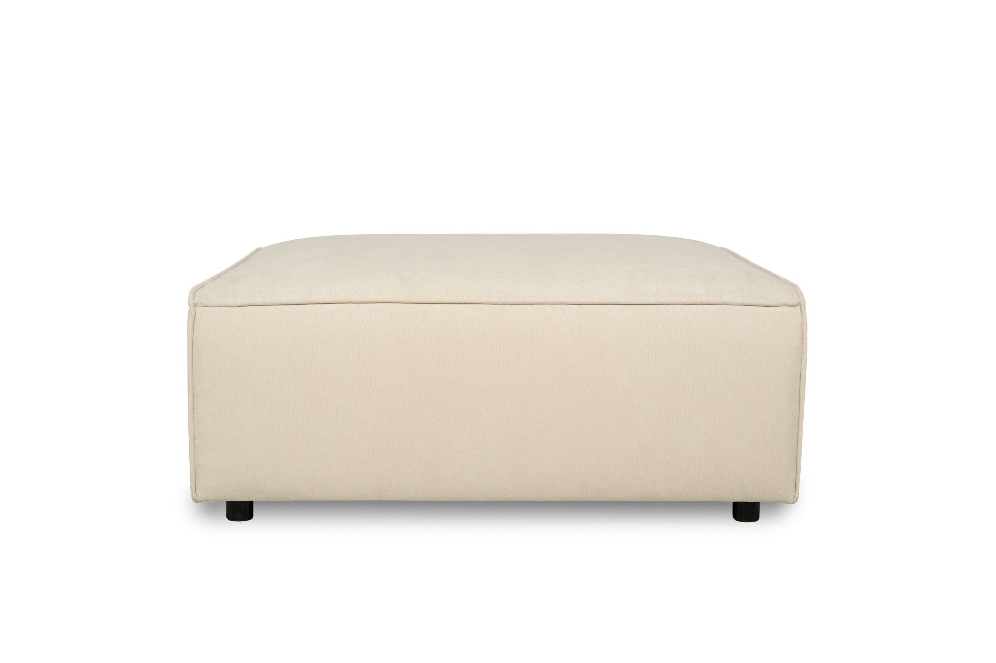 GOODproduct Tabouret rembourré »Jorrena, extra weicher Chenille-Stoff« Praktische Ergänzung, 105x105 cm, mit Wellenunterfederung