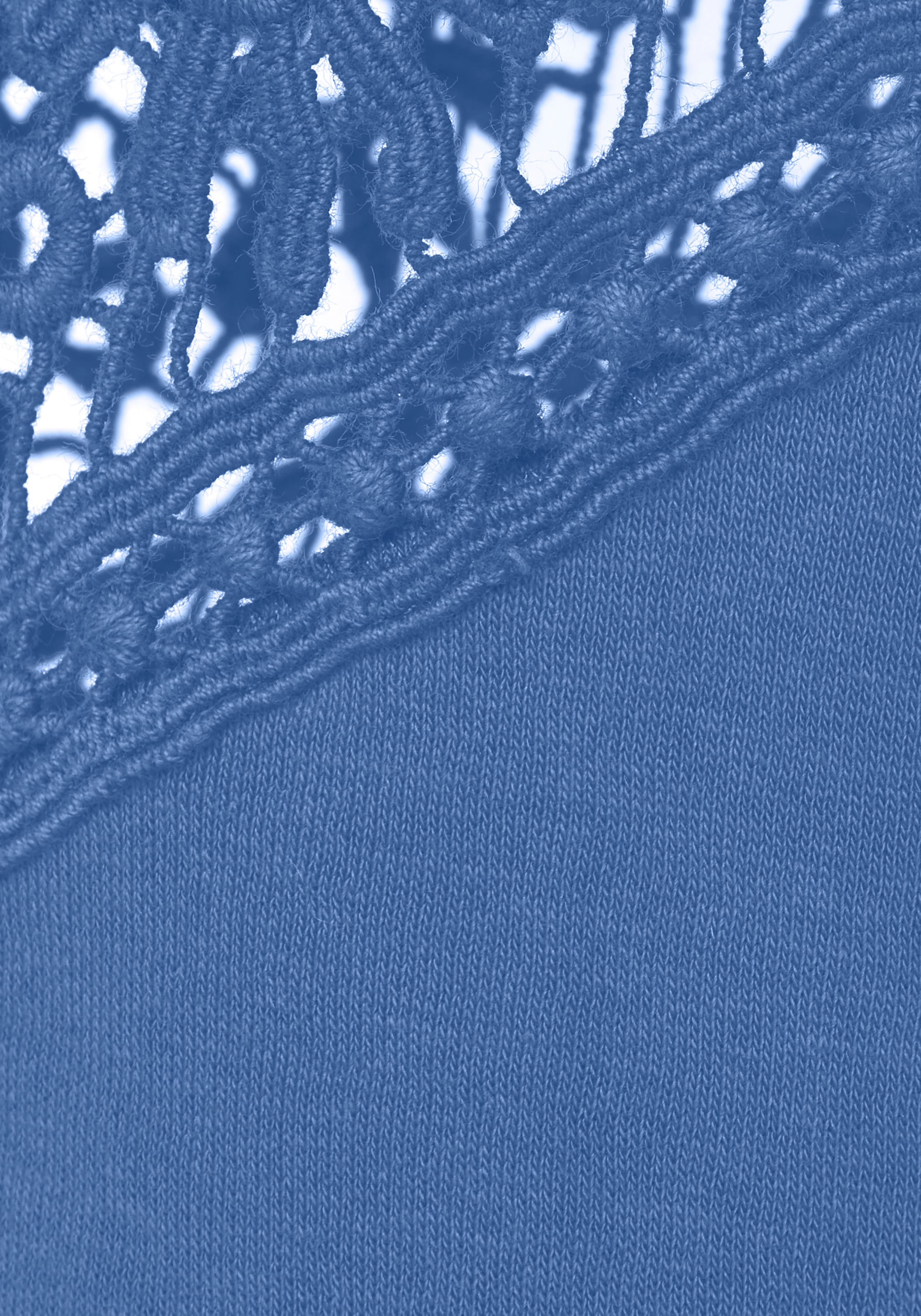 Vivance Sweatshirt, mit Spitzeneinsätzen an Schulter und Ärmel