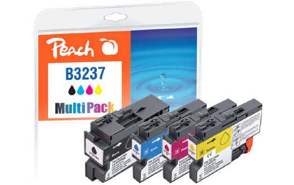 Tintenpatrone »Peach Brother LC-3237 BK, C, M, Y«, (5 St.)