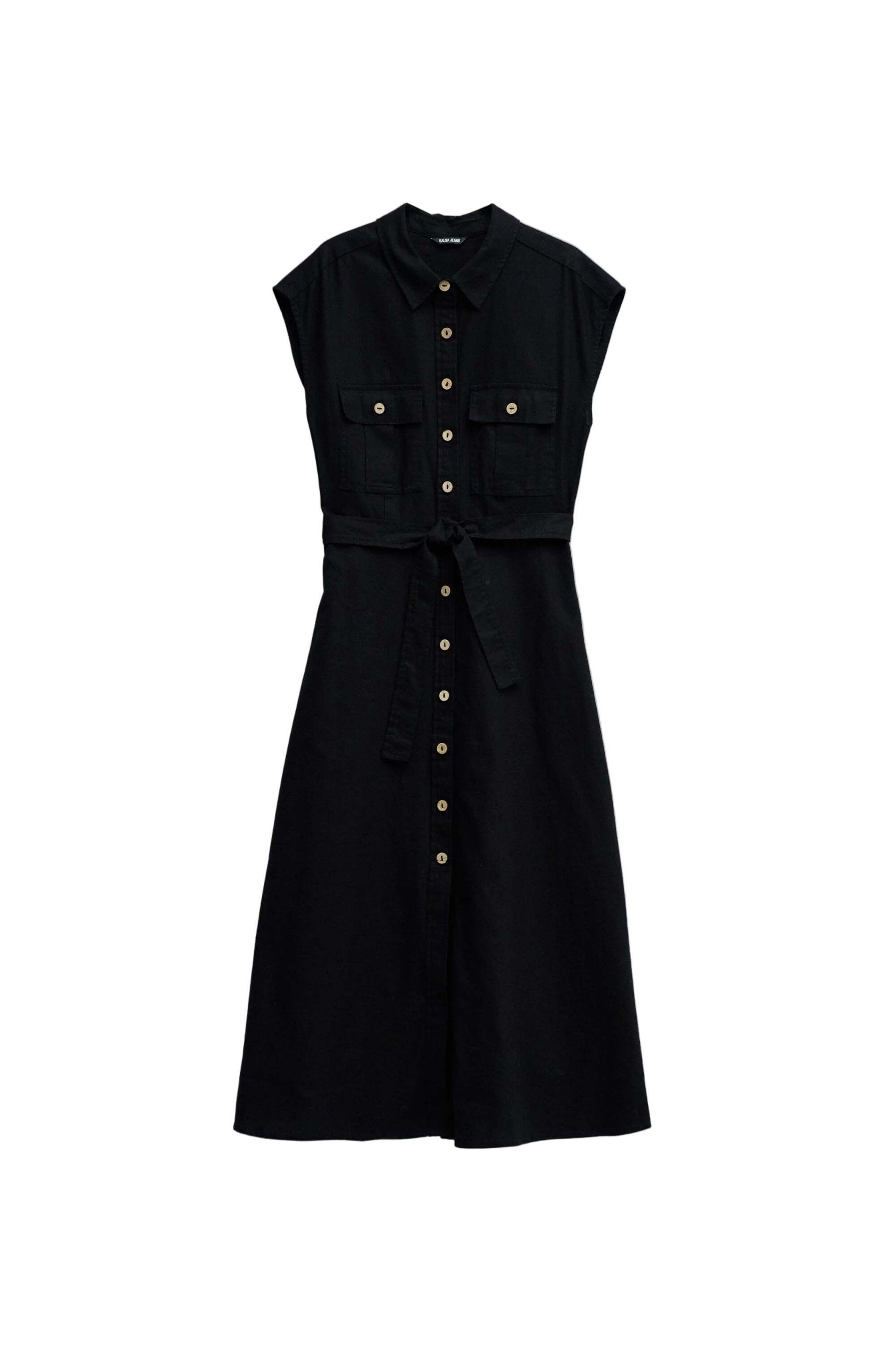 Image of Salsa Midikleid "Salsa Jeans Midikleid Sleeveless Shirt Dress"