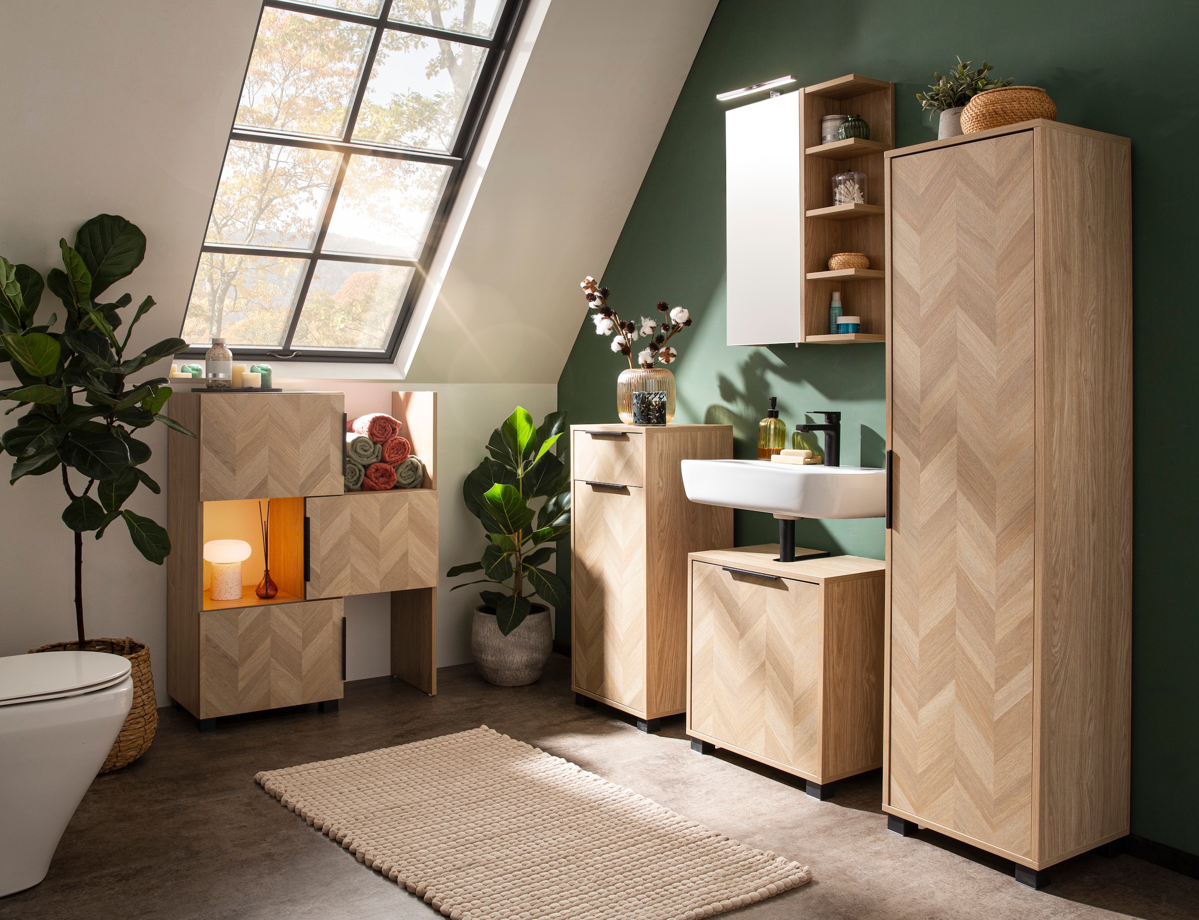 Schildmeyer Armoire intermédiaire »Piazza, Breite 40,3 cm« 1 cuis tlg. Made in Germany