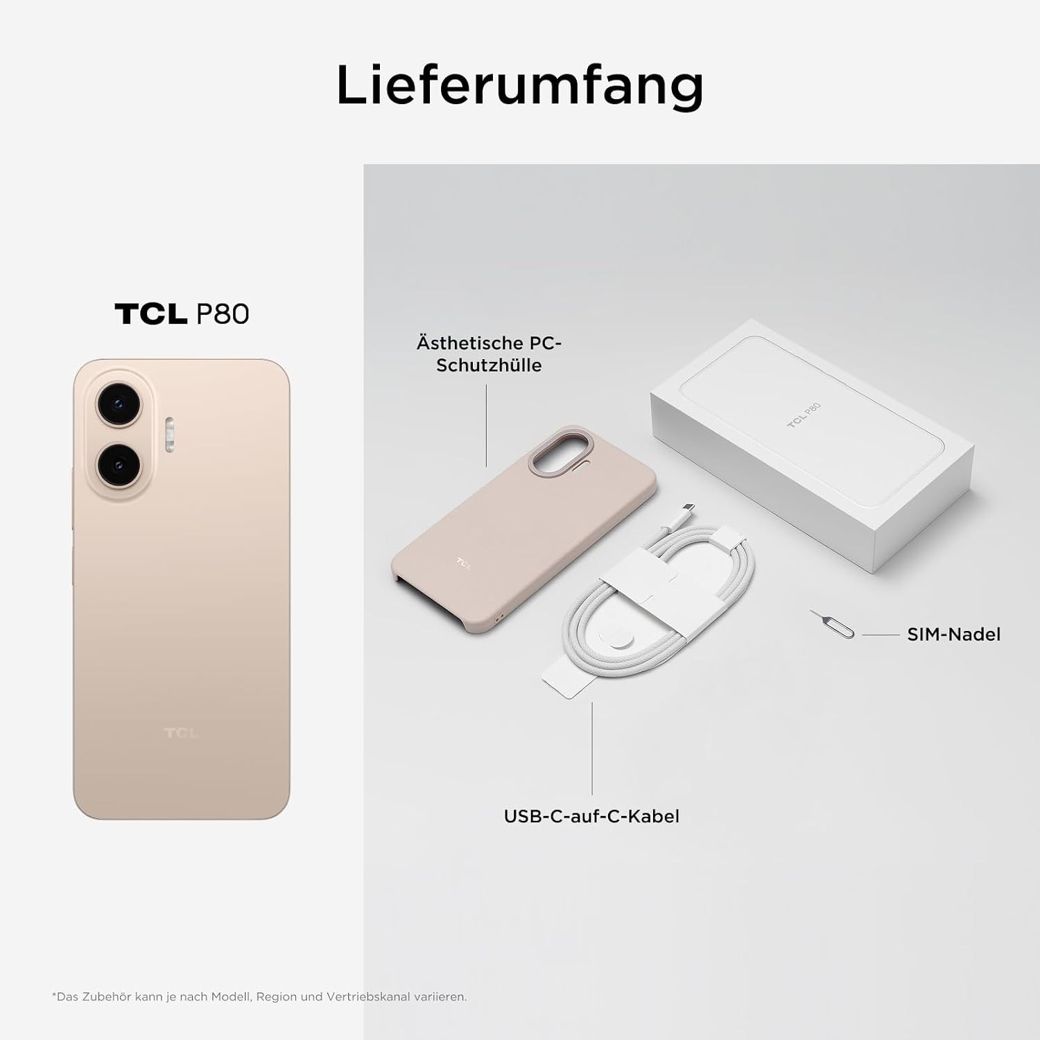 TCL Smartphone »P80« sunlit gold