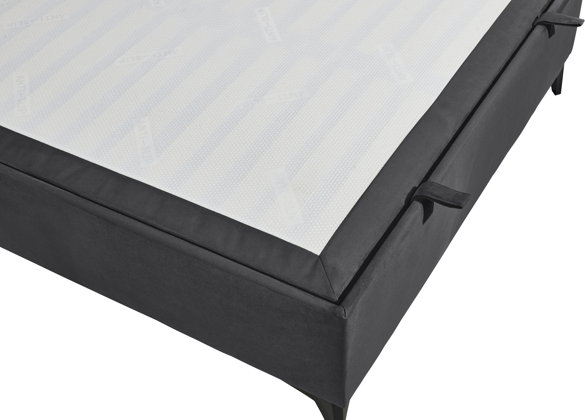 ED EXCITING DESIGN Boxbett »Monroe inkl. Bettkasten, erhältlich in den Breiten 160cm & 180cm« Duo-Matratze - feste Seite mit Kokosmatte