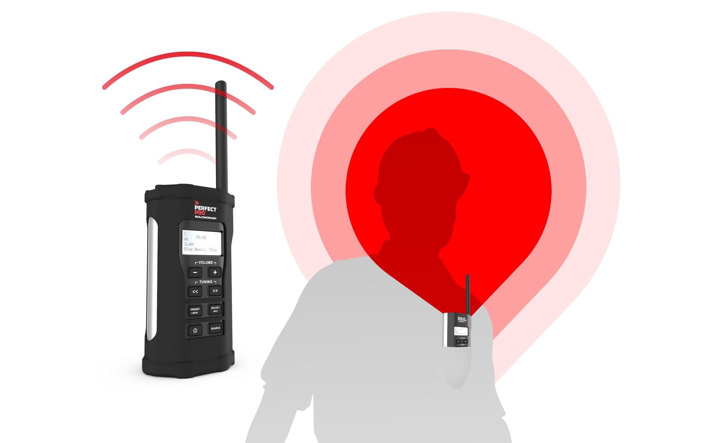 PerfectPro Digitalradio (DAB+) »SOLOWORKER«, Display, Equalizer, Senderspeicher