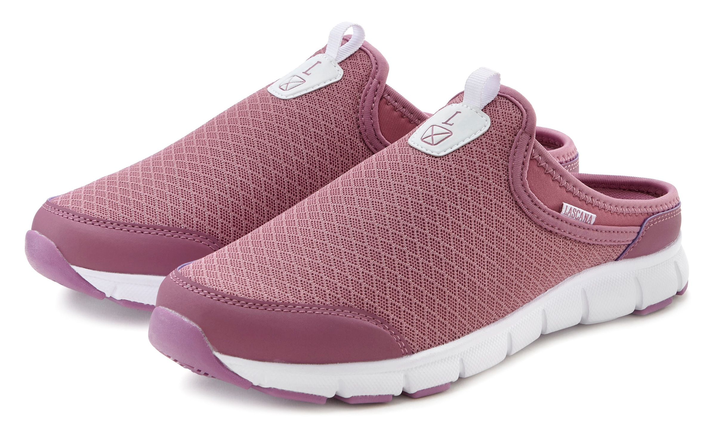 Image of LASCANA Sneaker "Slip-On-Sneaker," Halbschuh, Freizeitschuh, Sabot, Clogs aus leichtem Mesh-Material
