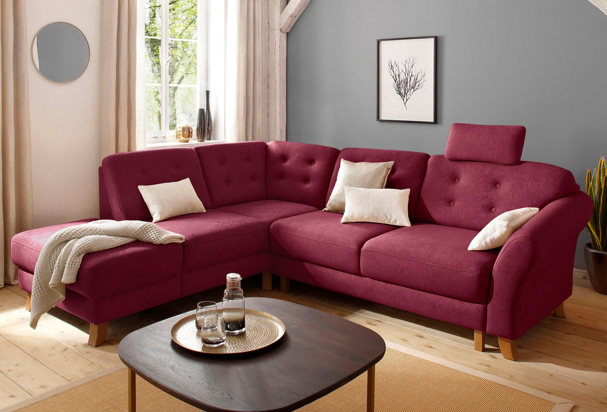 Image of Home affaire Ecksofa "Trondheim L-Form" mit Federkern