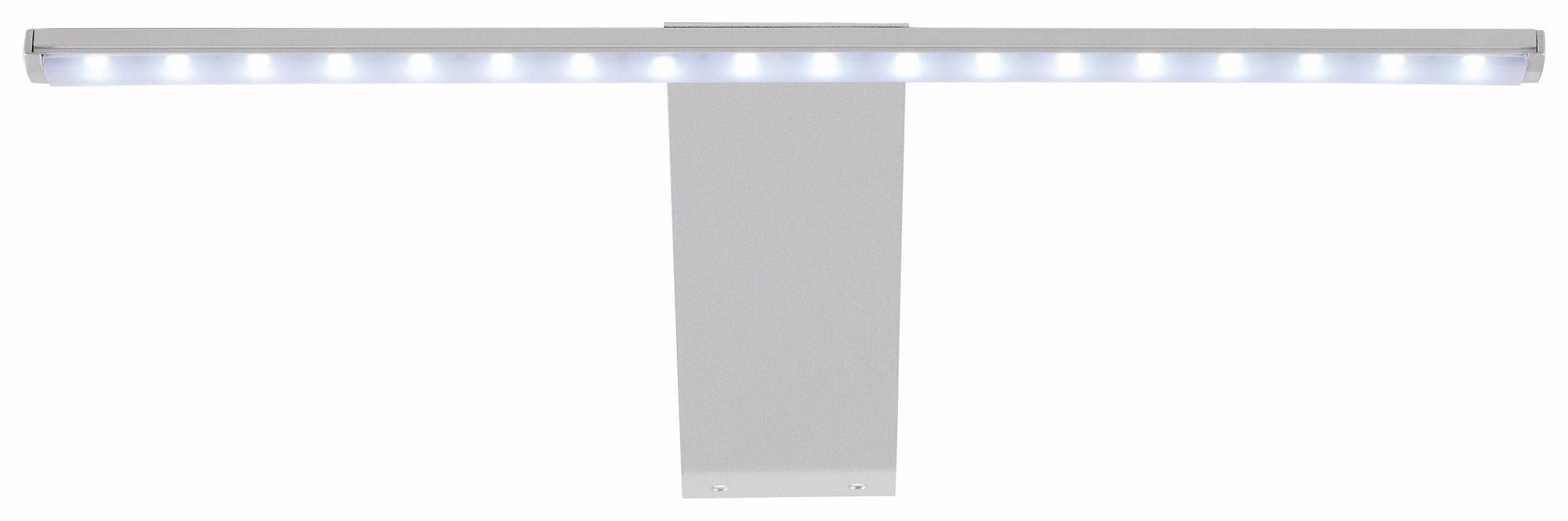 trendteam LED Spiegelleuchte, 18 flammig, Leuchtmittel LED-Board | LED fest integriert, Aufsatzleuchte, 37x18x13 cm in Kaltweiss mit Schalter u. Steckdosenbox