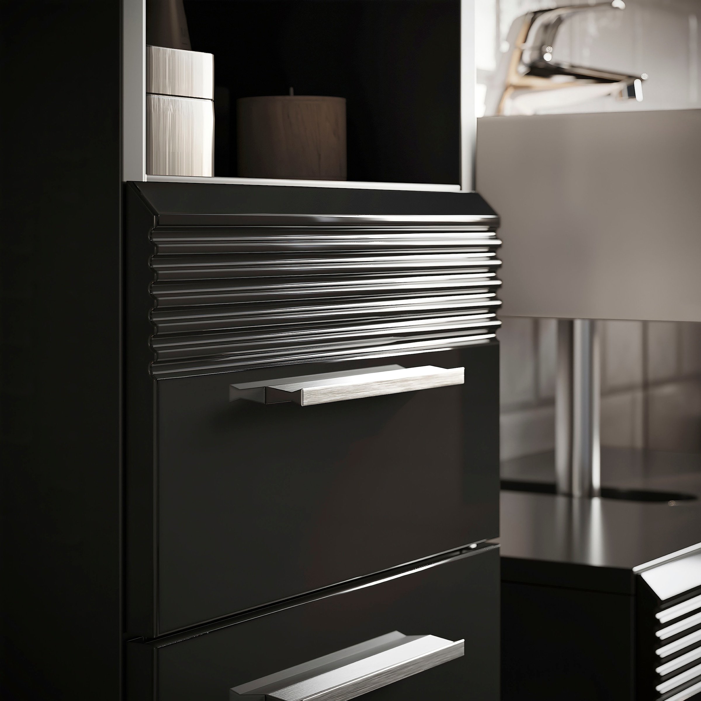 Home affaire Ensemble de meubles de salle de bain »Malmö, 2 teilig, inklusive LED Beleuchtung, bestehend aus:« 2 cuis tlg.