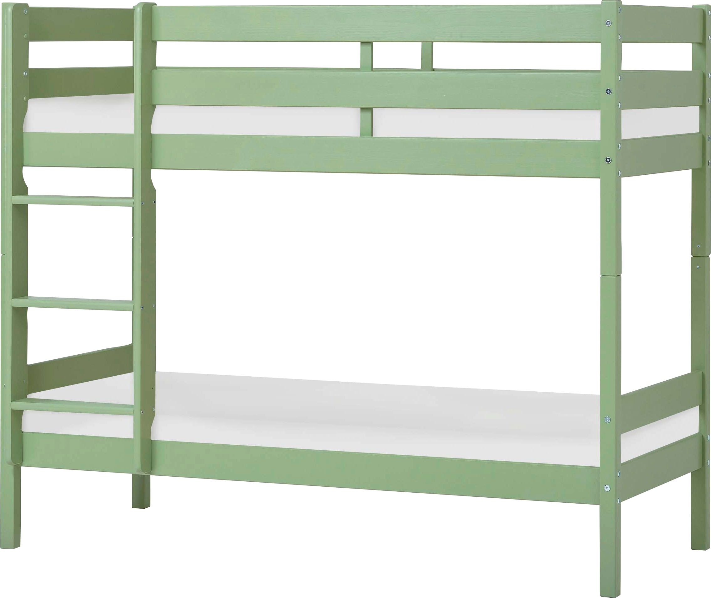 Hoppekids Etagenbett »ECO Comfort Kinderbett 90x200 oder 70x160 aus Massivholz in 4 Farben«, TÜV, FSC und Nordisches Umweltzeichen – wahlweise mit Matratzen