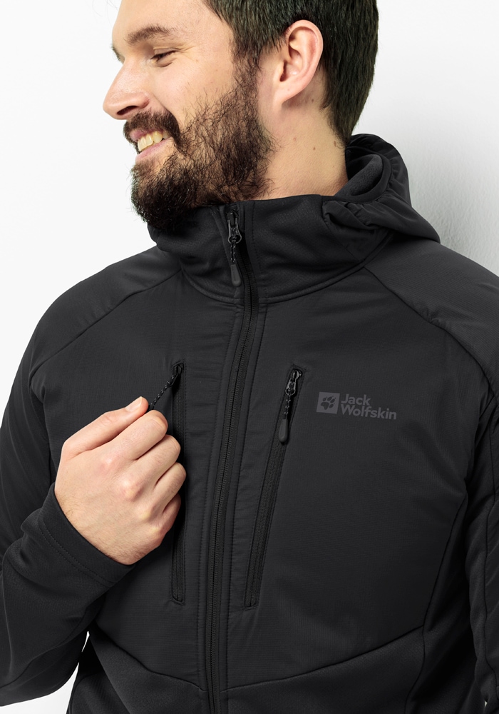 Jack Wolfskin Kapuzenfleecejacke »ALPGRAT PRO INS FZ M«, mit Kapuze