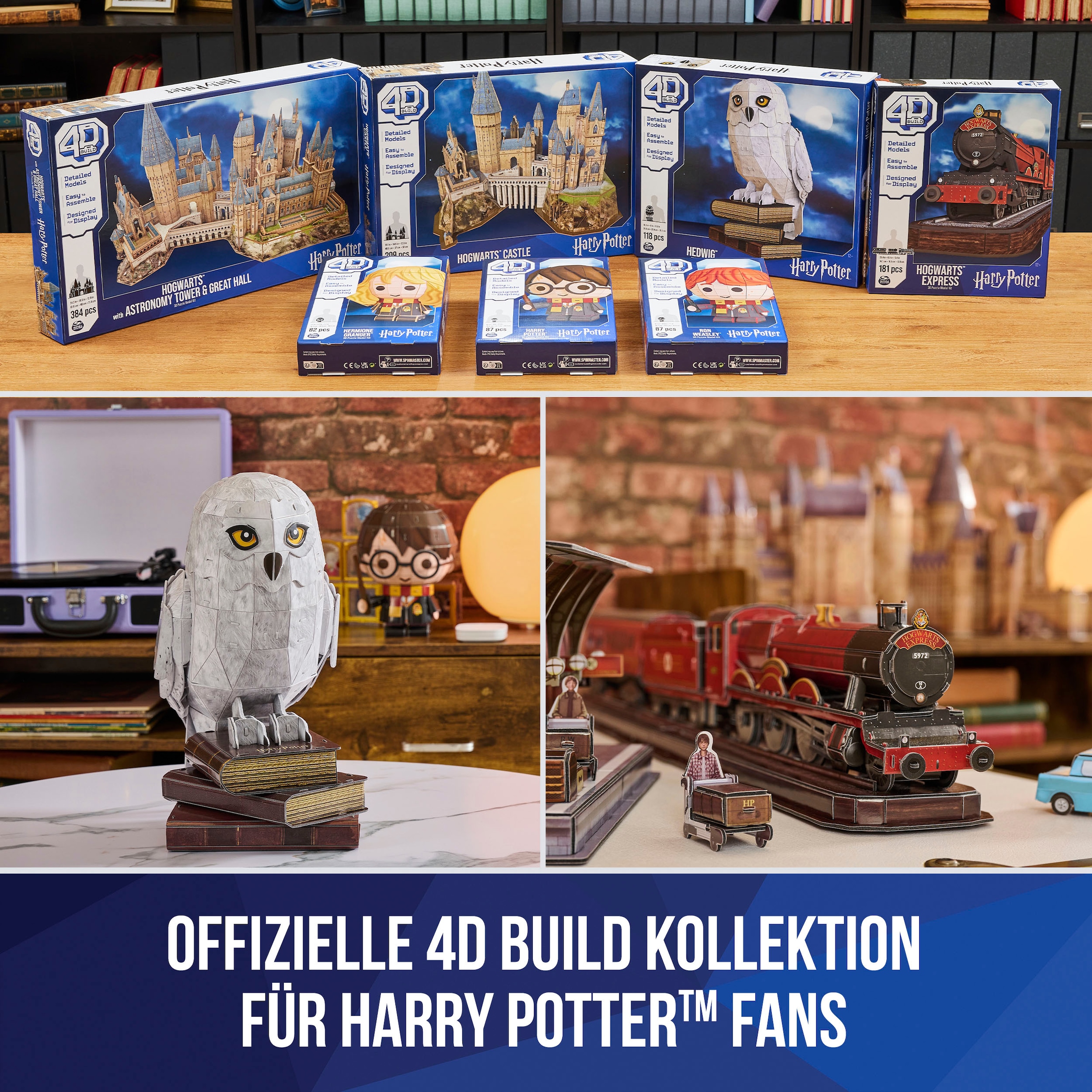 Spin Master Puzzle 3D »4D Build - Harry Potter - Hedwig Eule«
