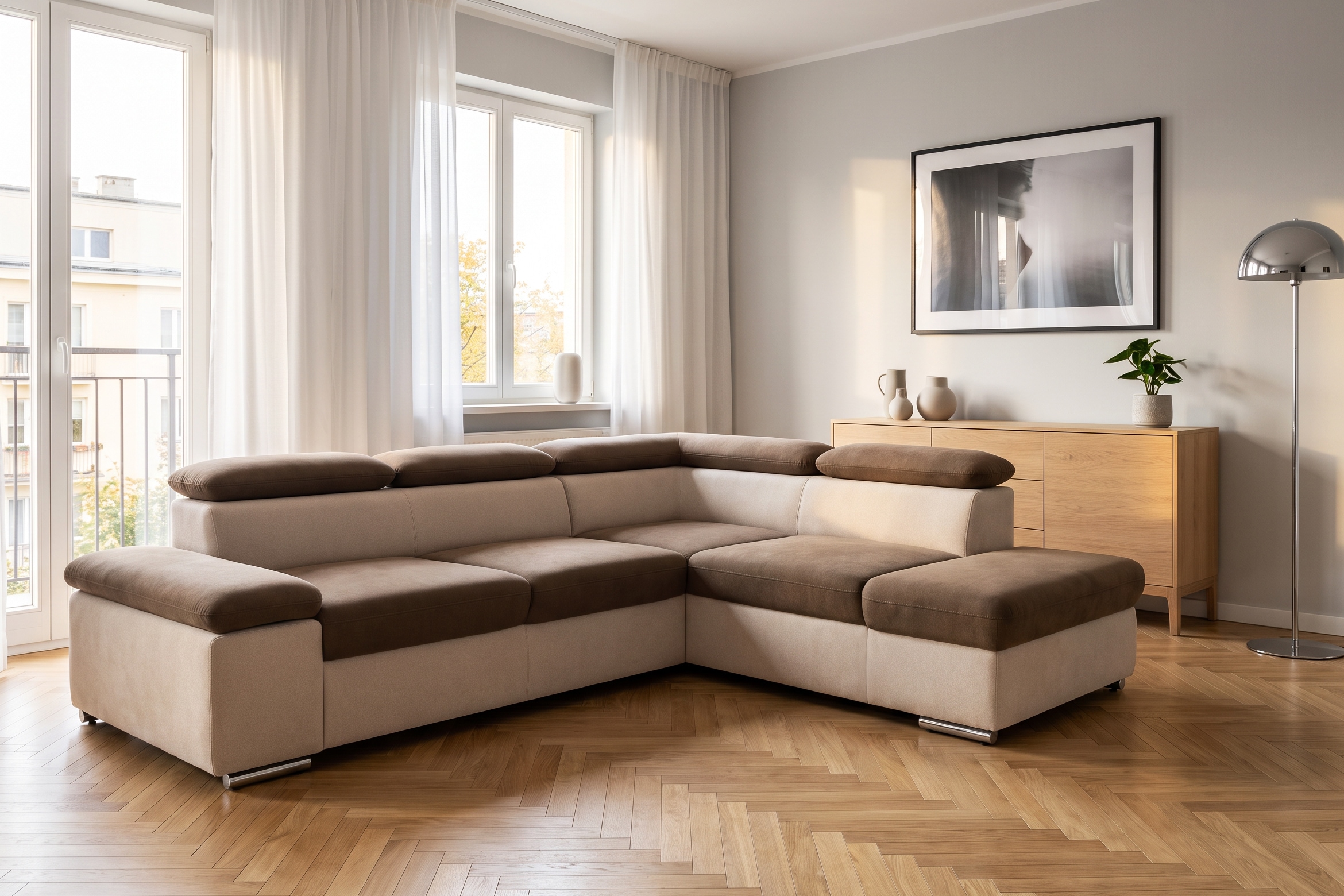 Image of sit&more Ecksofa "Valantine L-Form, B: 272 cm, Armteilverstellung, Kopfteilverstellung" optional Schlaffunktion, Komfortsofa, modern