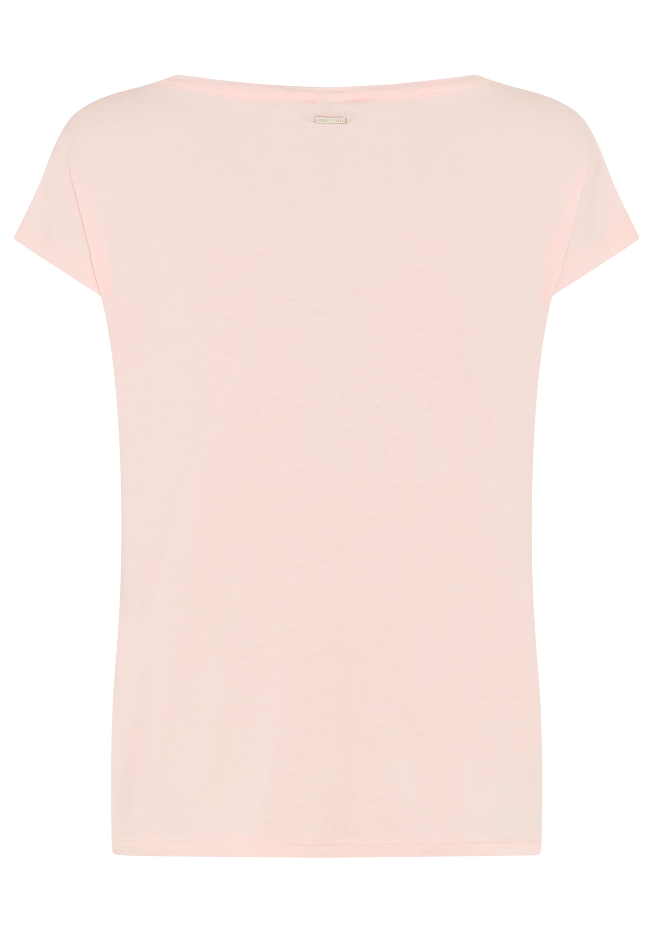 Laura Scott Shirtbluse gemustert und gestreift, femininer Stil, Rundhalsausschnitt