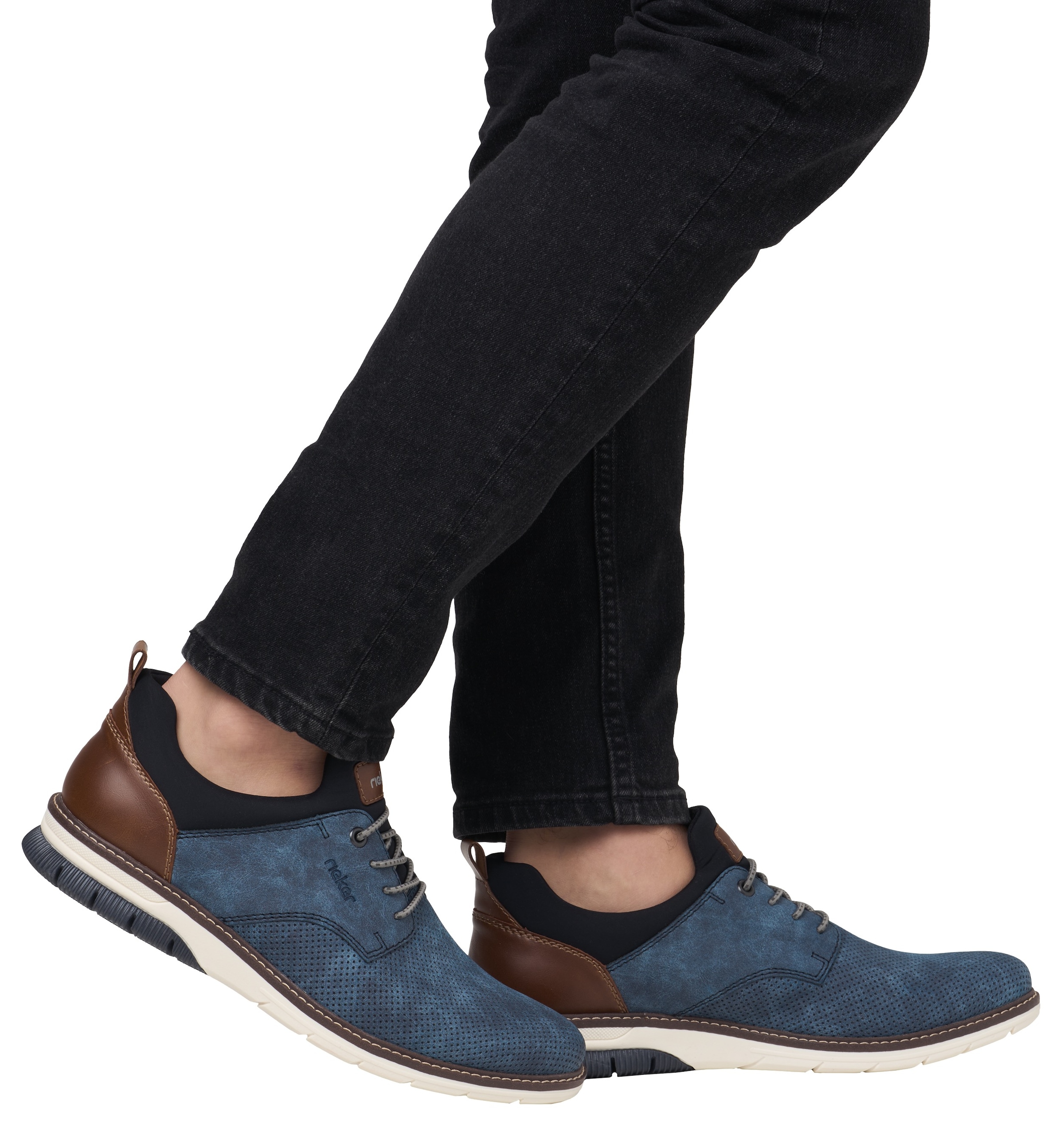 Rieker Baskets slip-on  Schlupfschuh, Halbschuh, Freizeitschuh mit Prägung