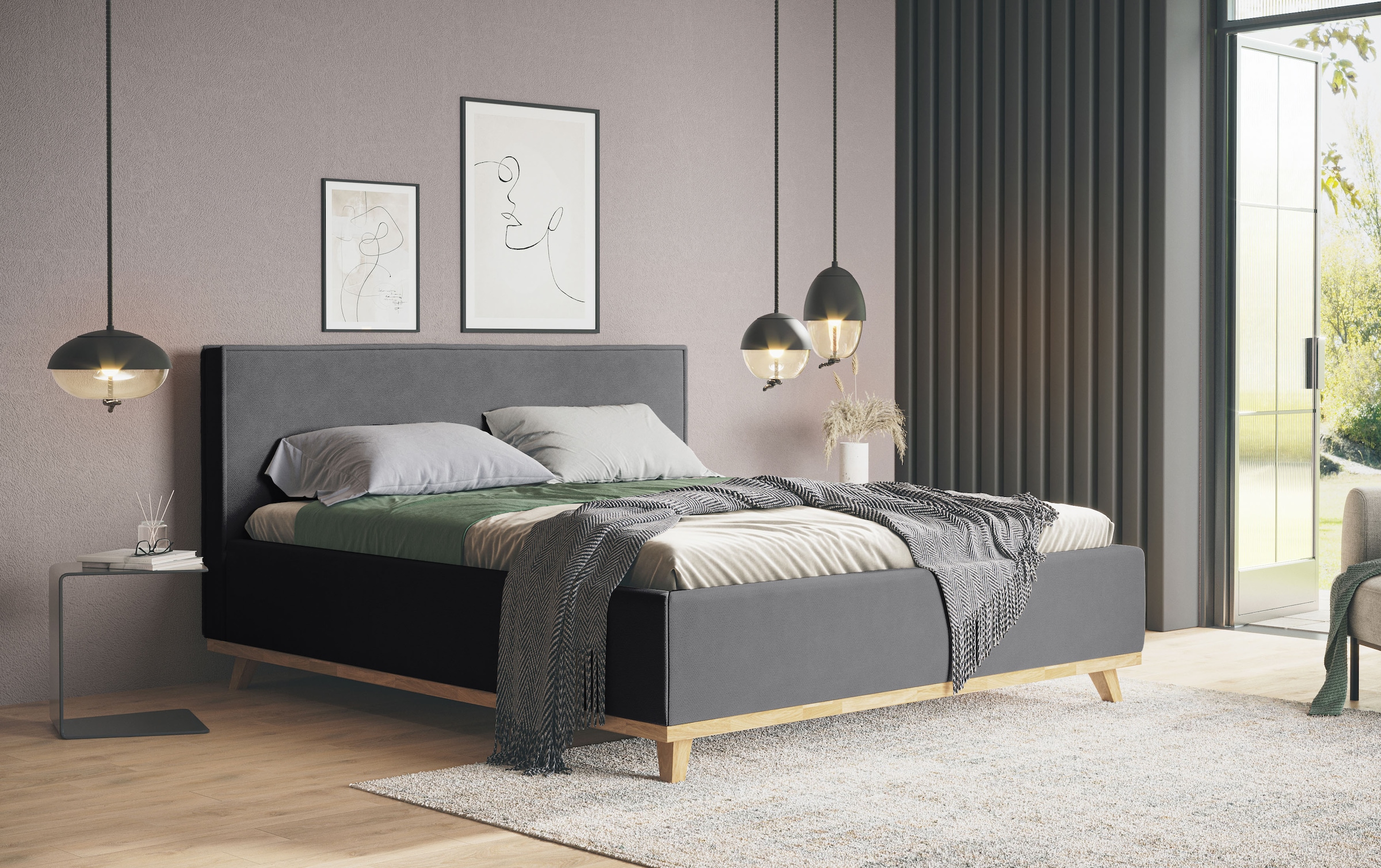 COTTA Polsterbett »MILLI I wahlweise mit Bettkasten« erhältlich in den Grössen 160x200cm & 180x200cm