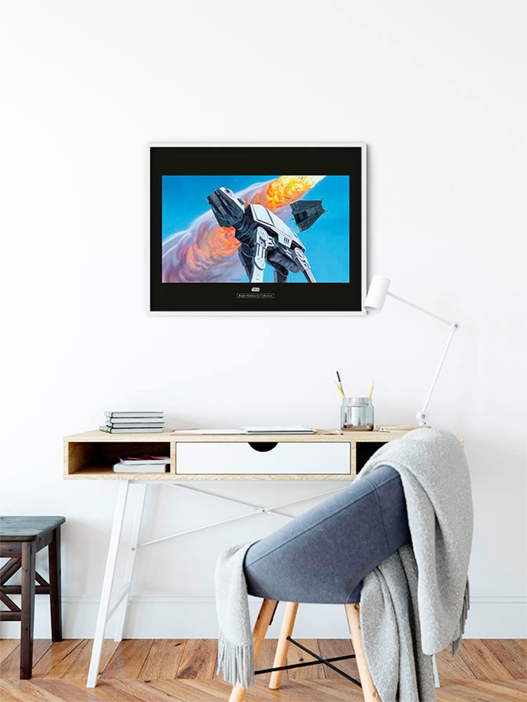 Komar Bild »Star Wars Classic RMQ Hoth Battle AT-AT«, Star Wars, (1 St.), Wandbild zur Dekoration im Kinderzimmer - ohne Rahmen