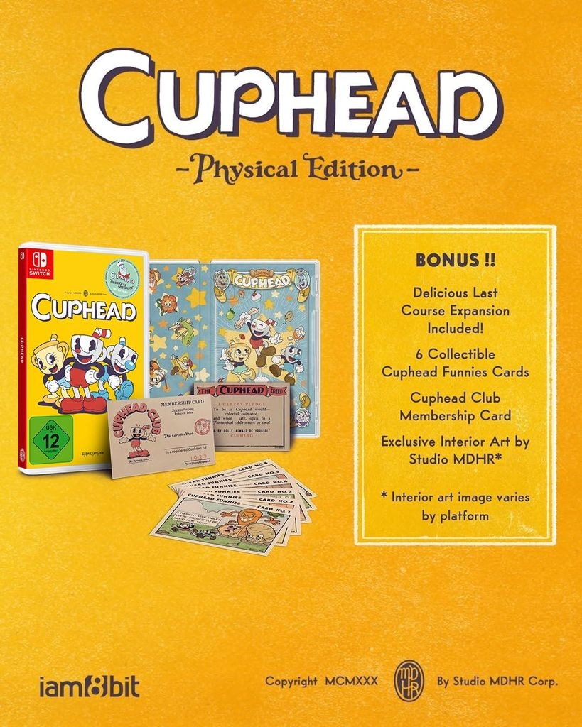 PM Studios Logiciel de jeu »Cuphead« Nintendo Switch