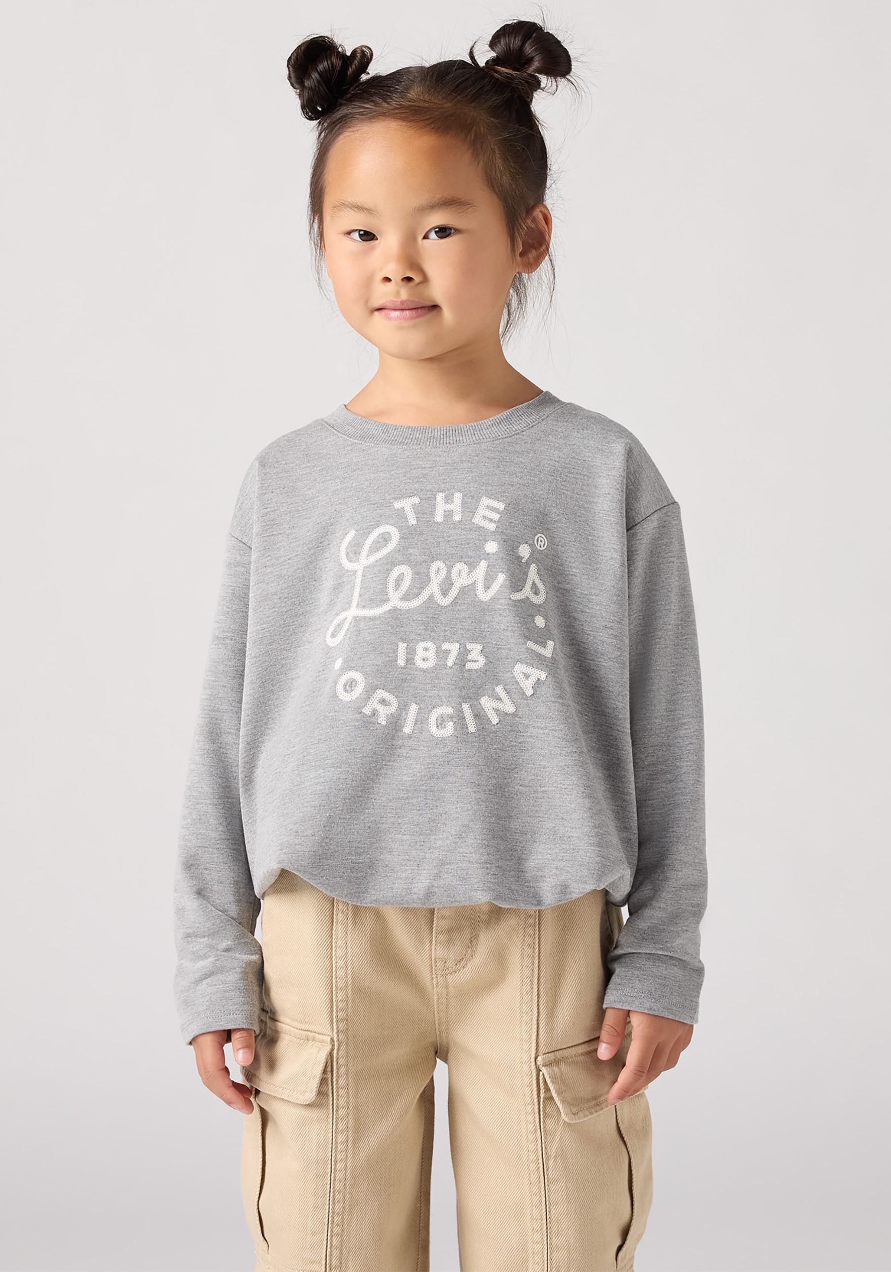 Levi's® Kids Langarmshirt »LVG WESTERN BUBBLE LS TEE«, mit Ballonsaum for GIRLS