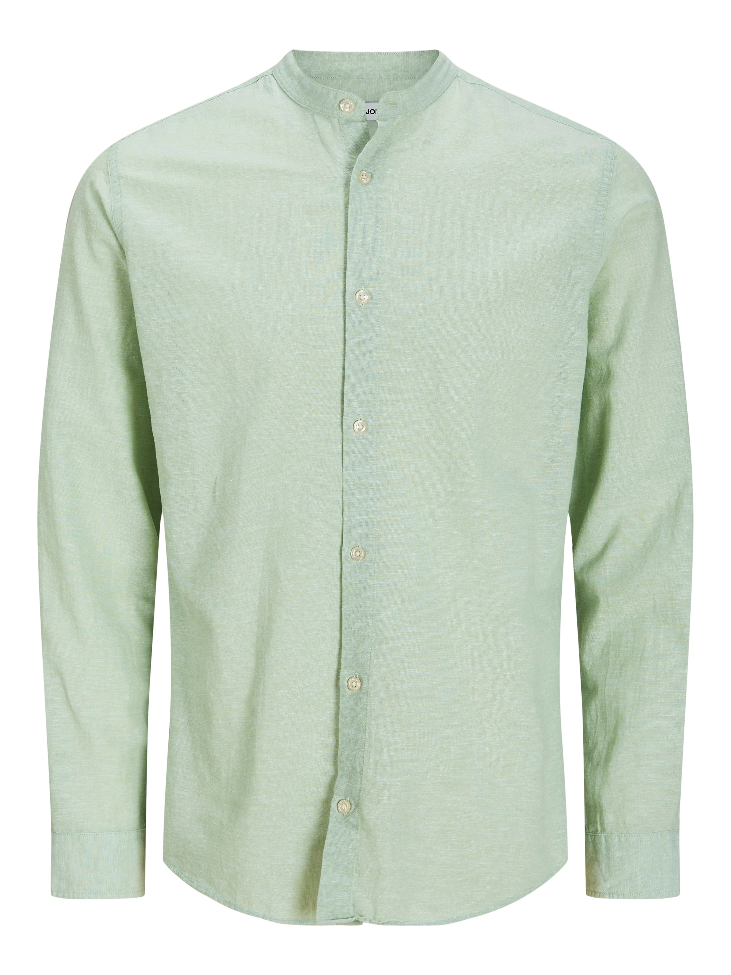 Jack & Jones Langarmhemd »JJEBREEZE BAND SHIRT LS SN«, mit Bandkragen