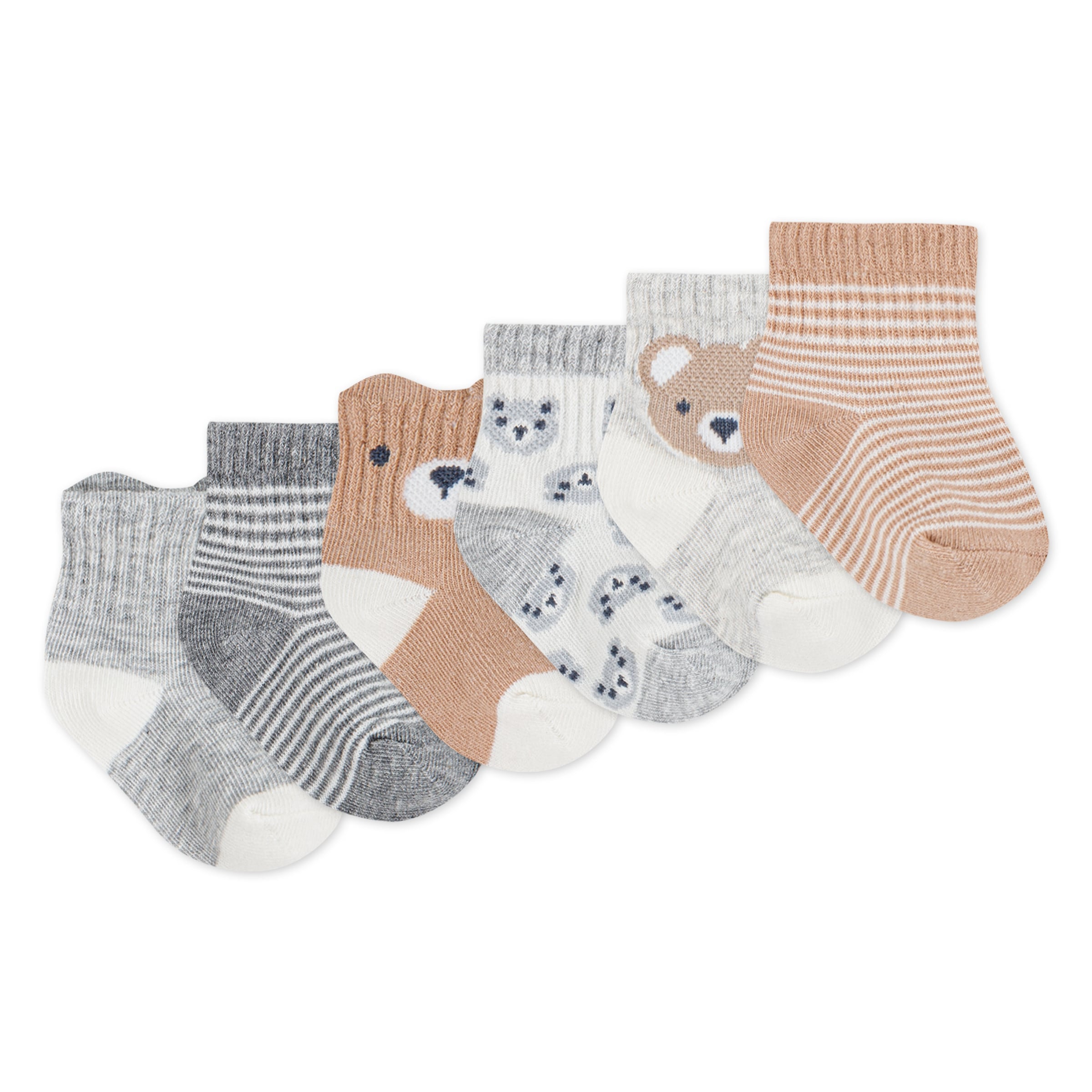 HUGGIES babywear Socken »HGHB 6PK SOCK« Packung, 6 Paar tlg. mit Stickereien