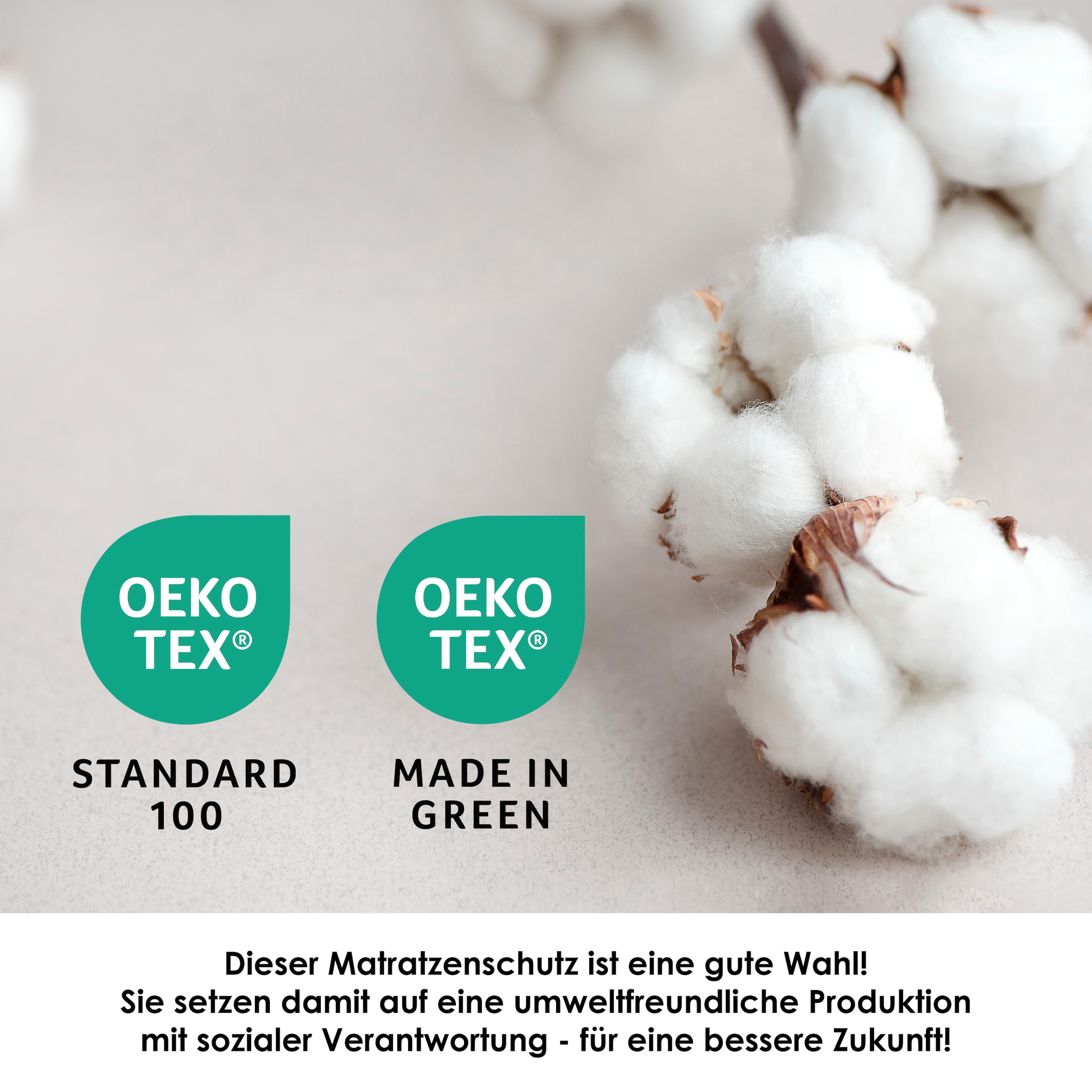 SETEX Matratzenauflage »Auflage, Allergiker geeignet (Hausstauballergiker)«, (1 St.), Molton-Köper, in 90x200 cm, Feuchtigkeitsabsorbierend