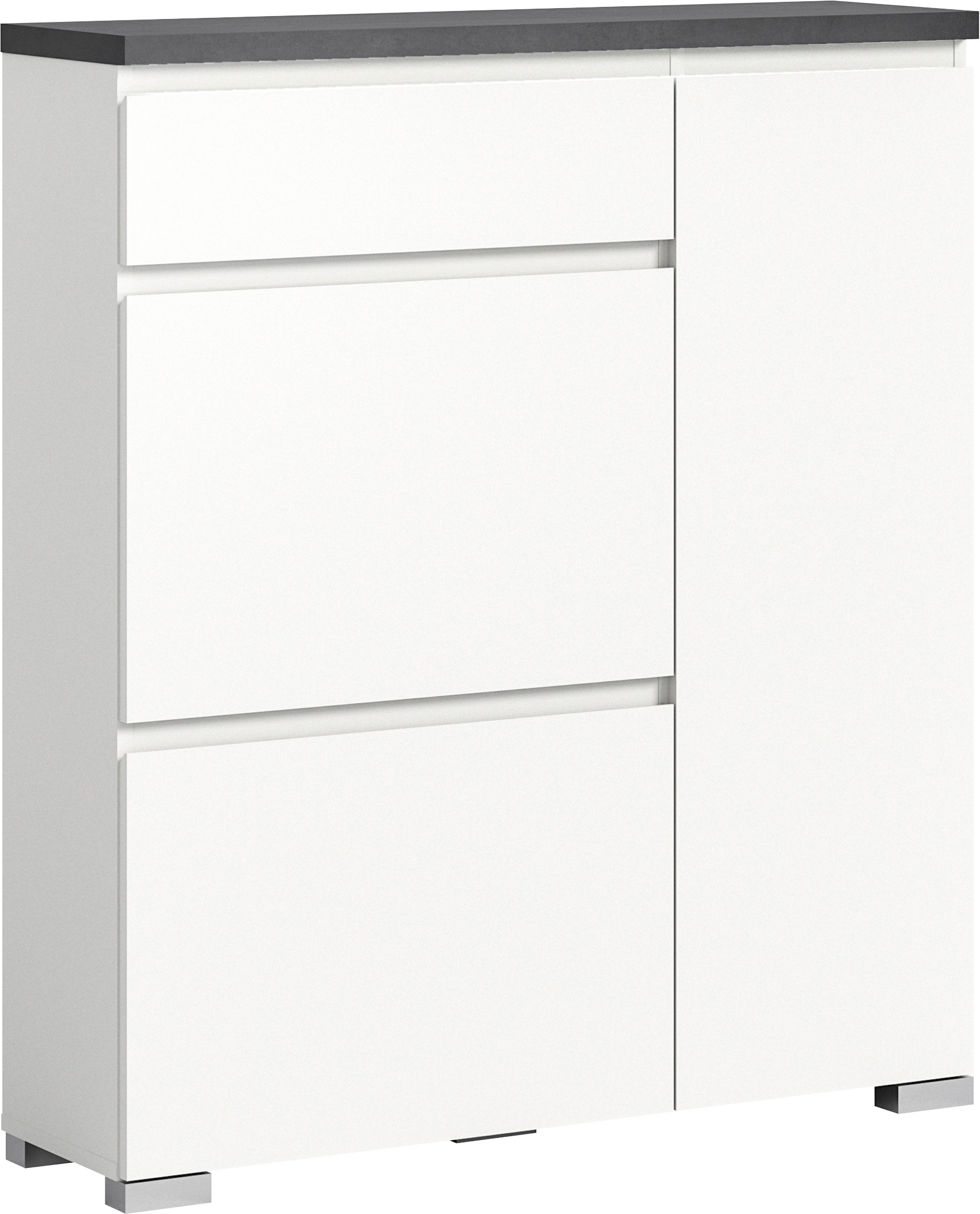 INOSIGN Schuhschrank »Skoskap, Tiefe 27cm, 2 Klappen mt Schuhwalze, 1 Schubkasten, 1 Tür«, Platz für 6 Schuhpaare, Schuhkipper, Schuhkommode, Schuhregal, Kommode