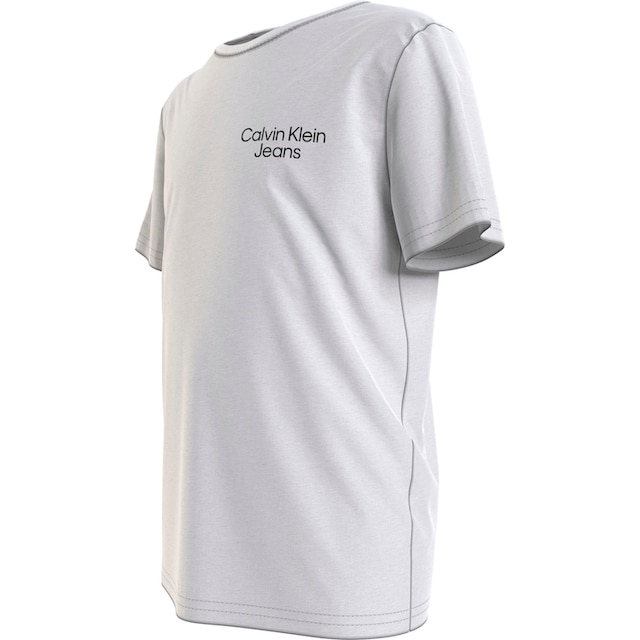 Trendige Calvin Klein Jeans T-Shirt, mit Calvin Klein Logoschriftzug auf  der Brust und am Ärmel ohne Mindestbestellwert shoppen
