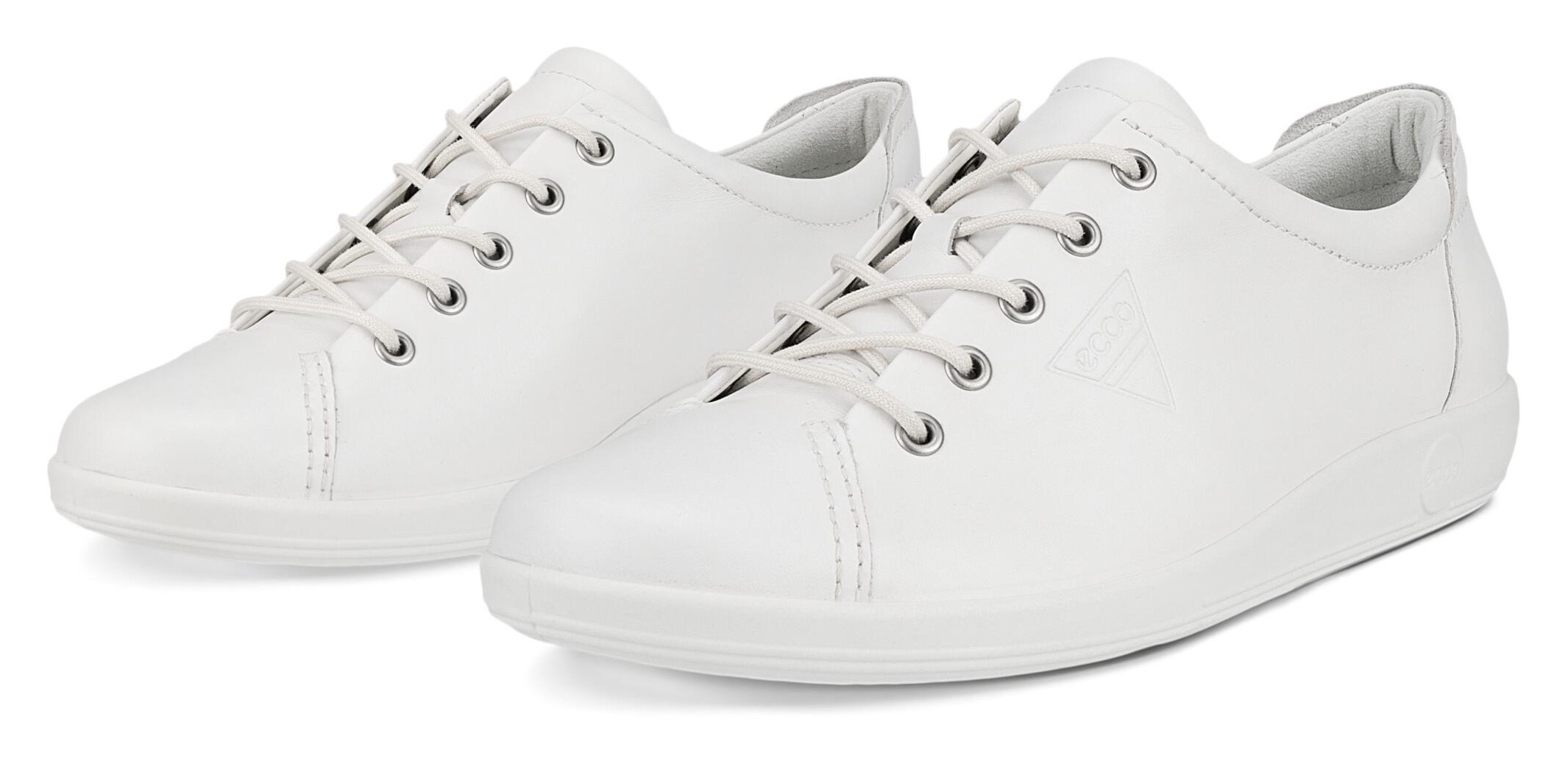 Image of Ecco Sneaker "Soft 2.0", Freizeitschuh, Halbschuh, Schnürschuh mit Retro-Shilouette