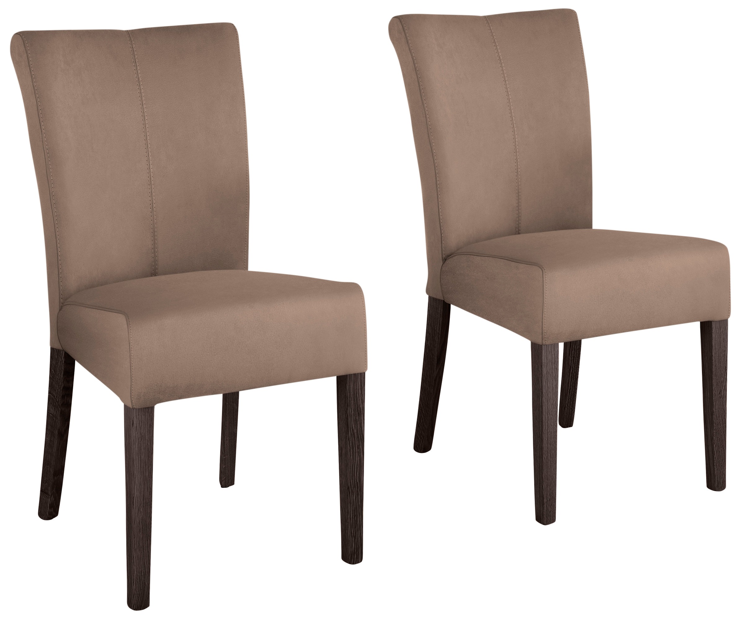 Image of Home affaire Stuhl »Queen«, (Set), 2 St., Kunstleder, Beine aus massiver Buche, wengefarben lackiert bei Ackermann Versand Schweiz