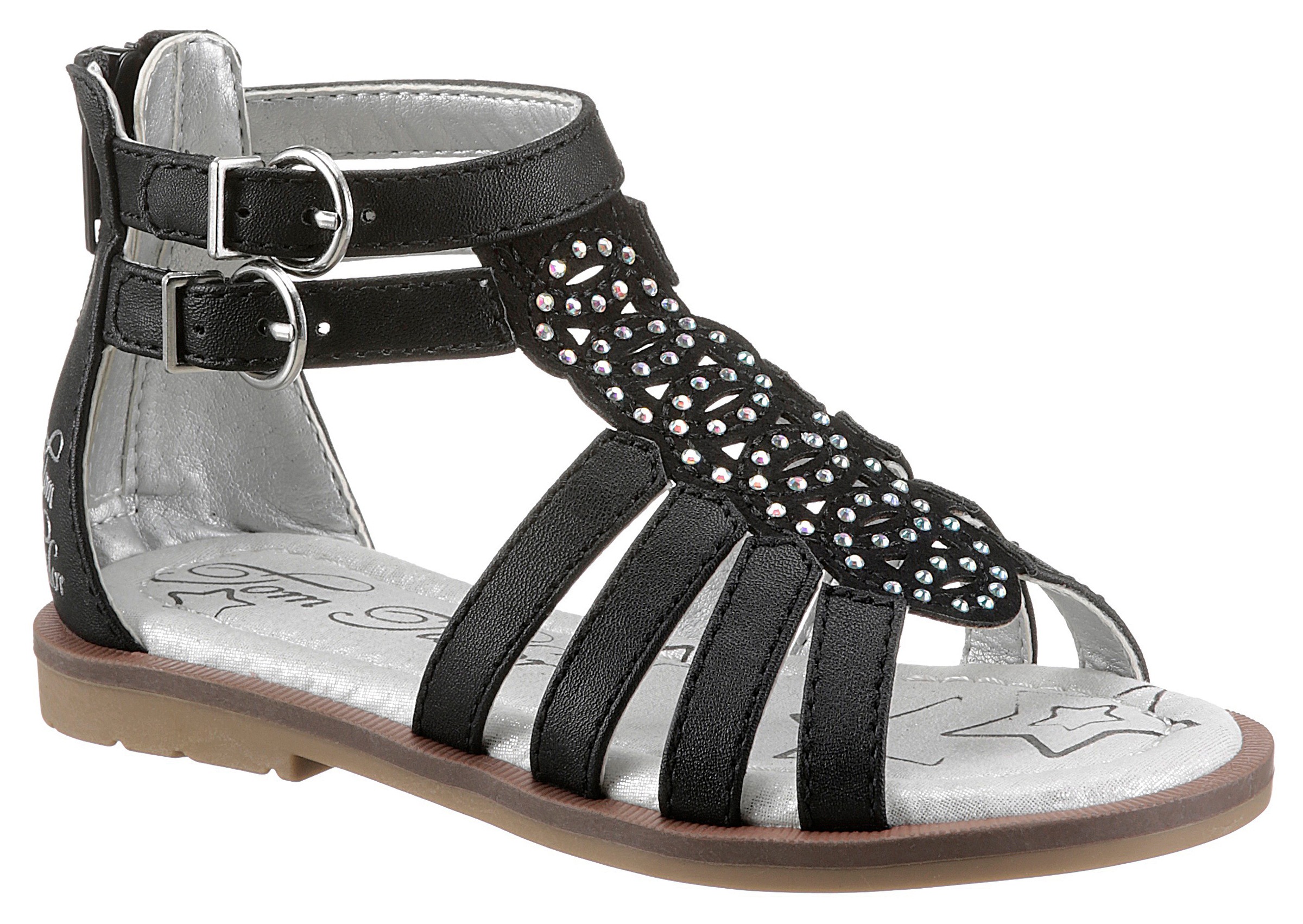 Image of TOM TAILOR Riemchensandale, mit funkelnden Strasssteinen verziert bei Ackermann Versand Schweiz