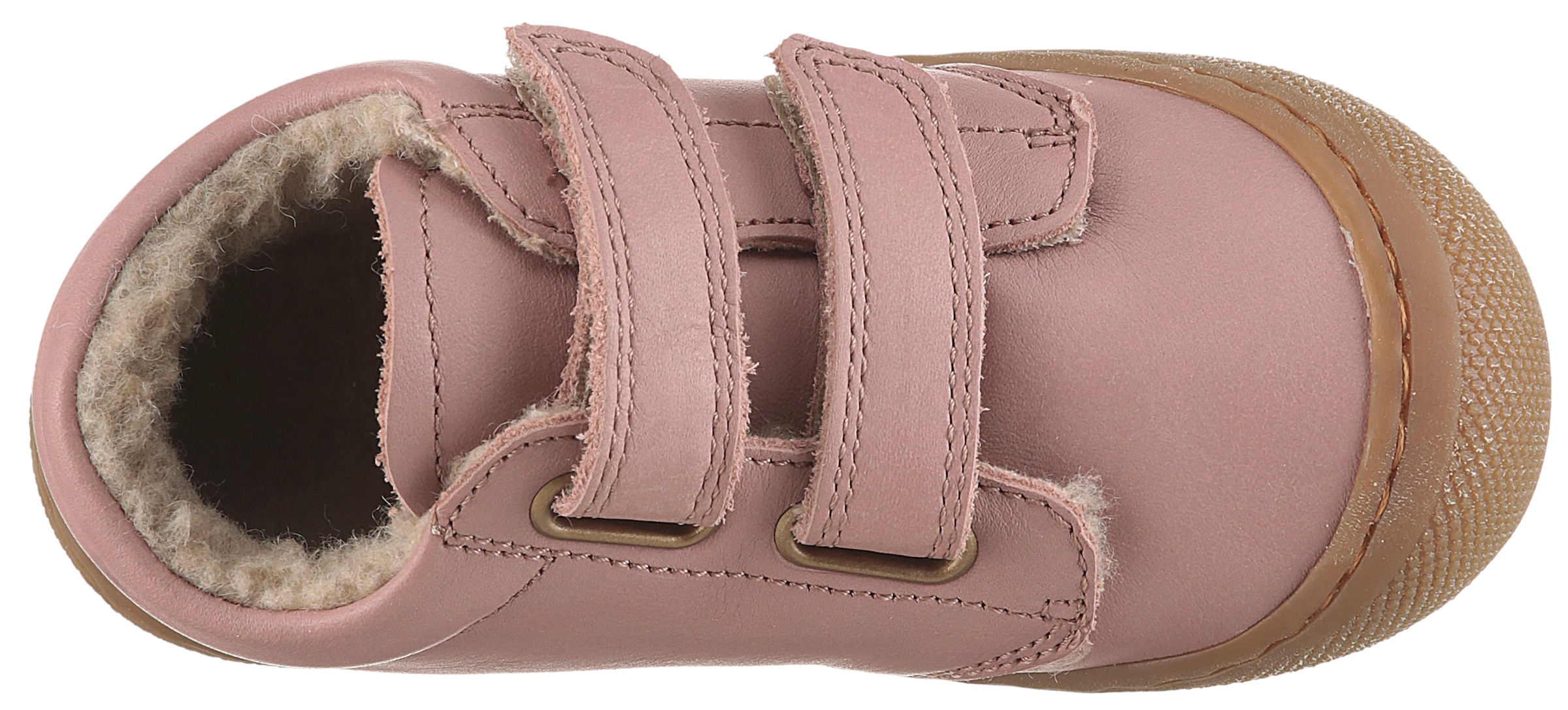 Naturino Chaussures de marche »Cocoon Wide«  chaussure pieds nus, chaussure à scratch forme large, gabarit de taille à télécharger
