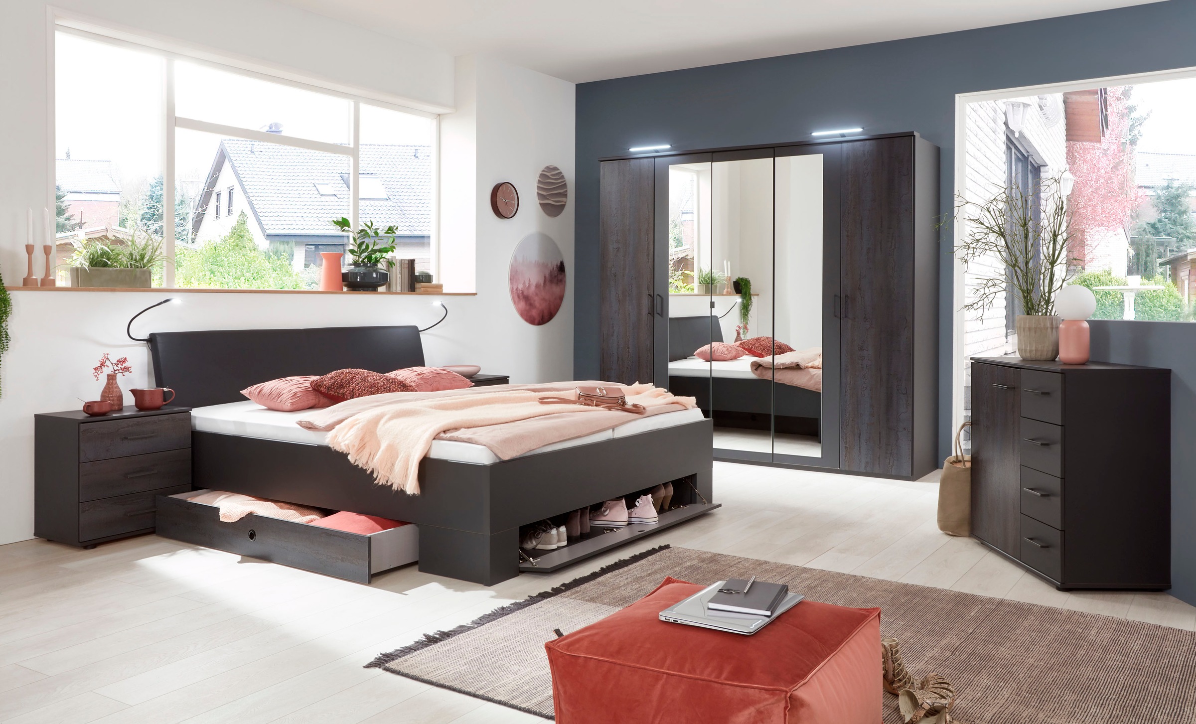 Image of Wimex Stauraumbett »Kopenhagen«, mit Bettschubkästen und Stauraum im Fussteil bei Ackermann Versand Schweiz