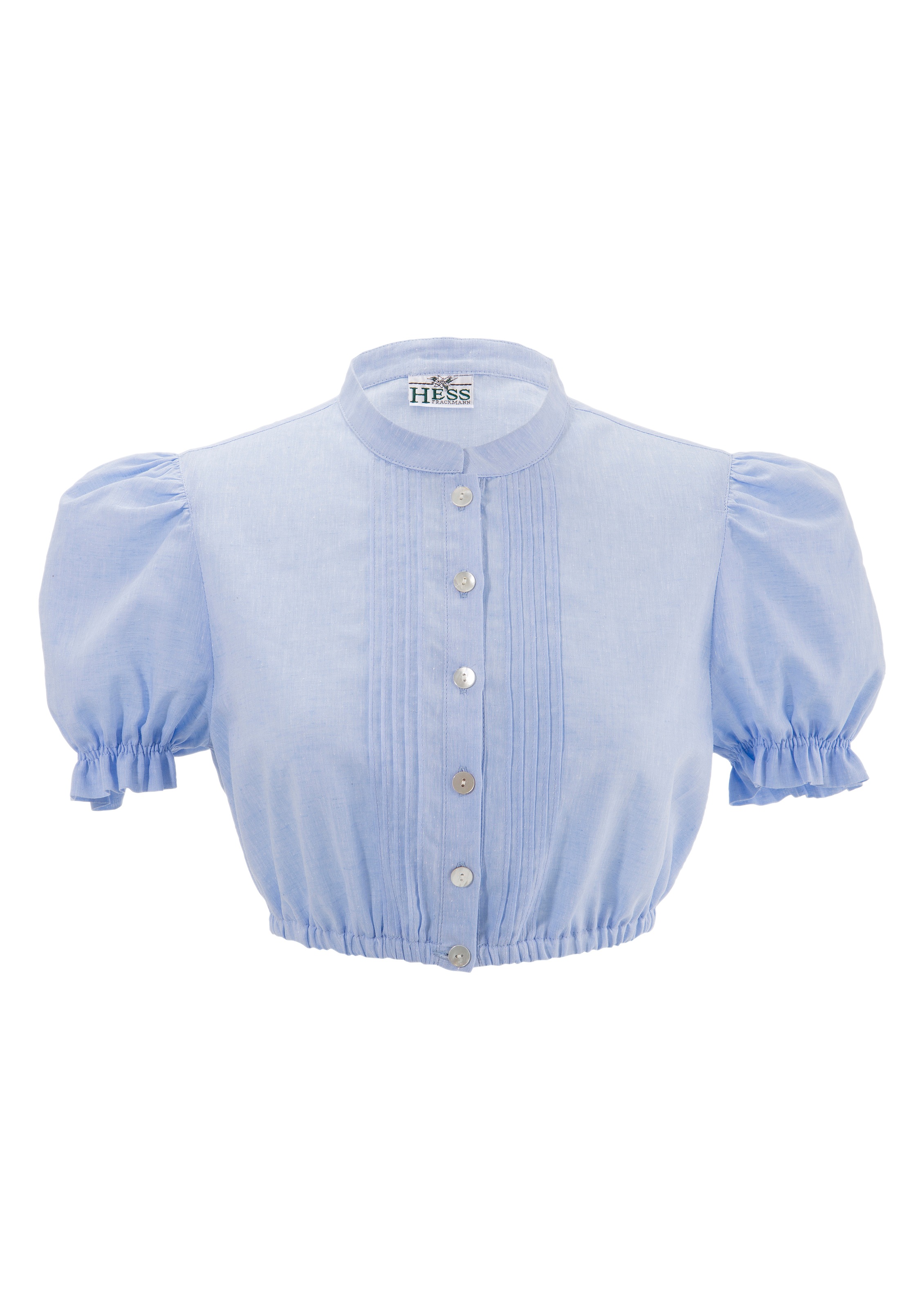 Dirndlbluse mit Gummizug am Saum