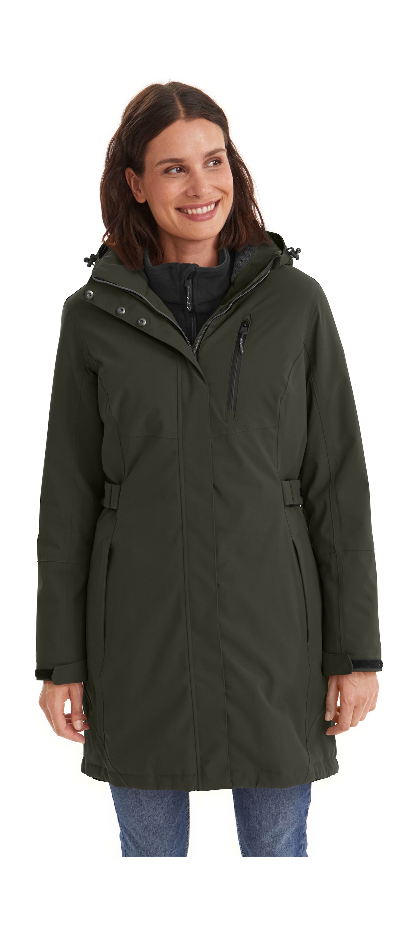 Killtec Parka »KOW 165 WMN PRK« Wasser- und winddichter Parka mit Teddyfleece und abnehmbarer Kapuze