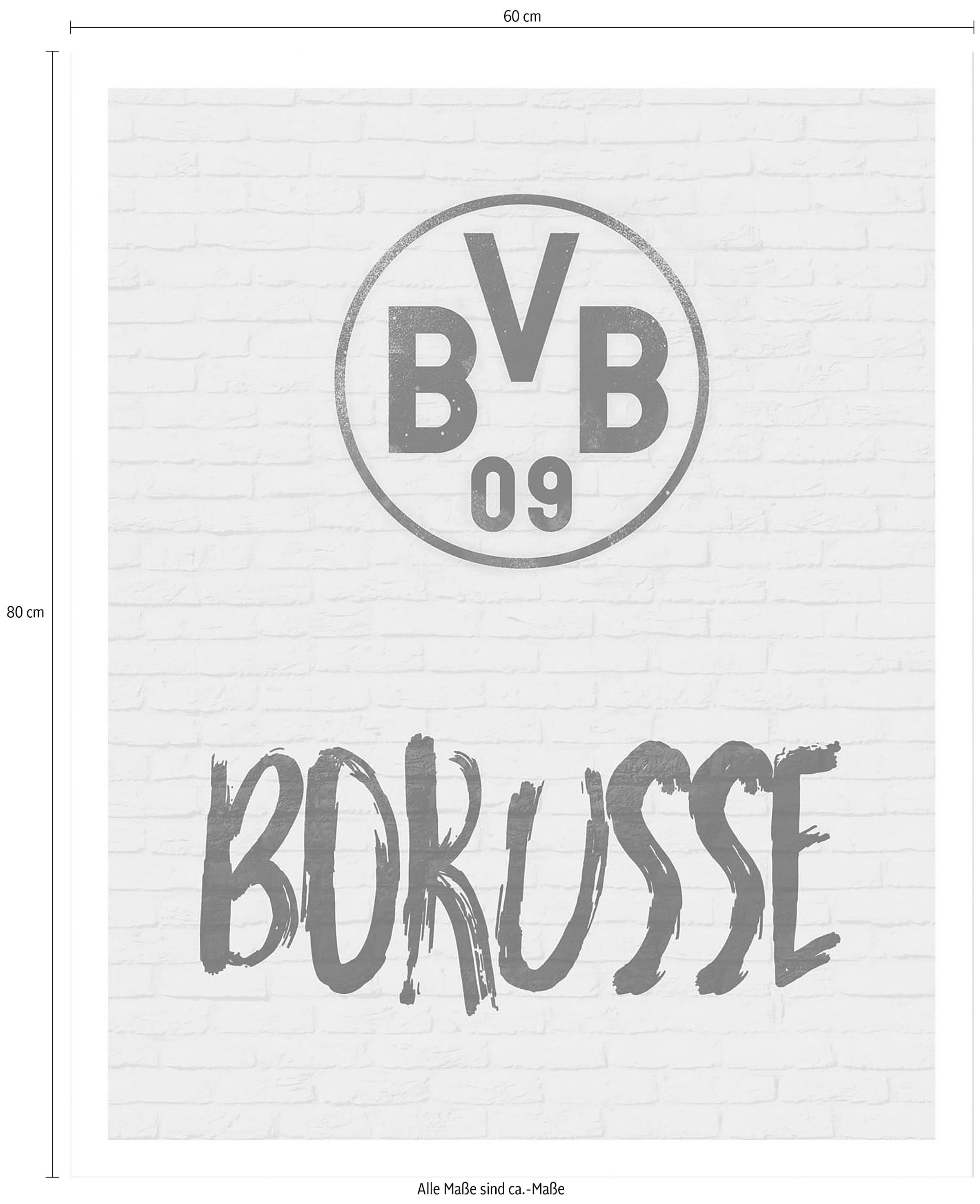 Borusse«, Bild, »BVB Poster kaufen Wall-Art Wandbild, Poster, Wandposter