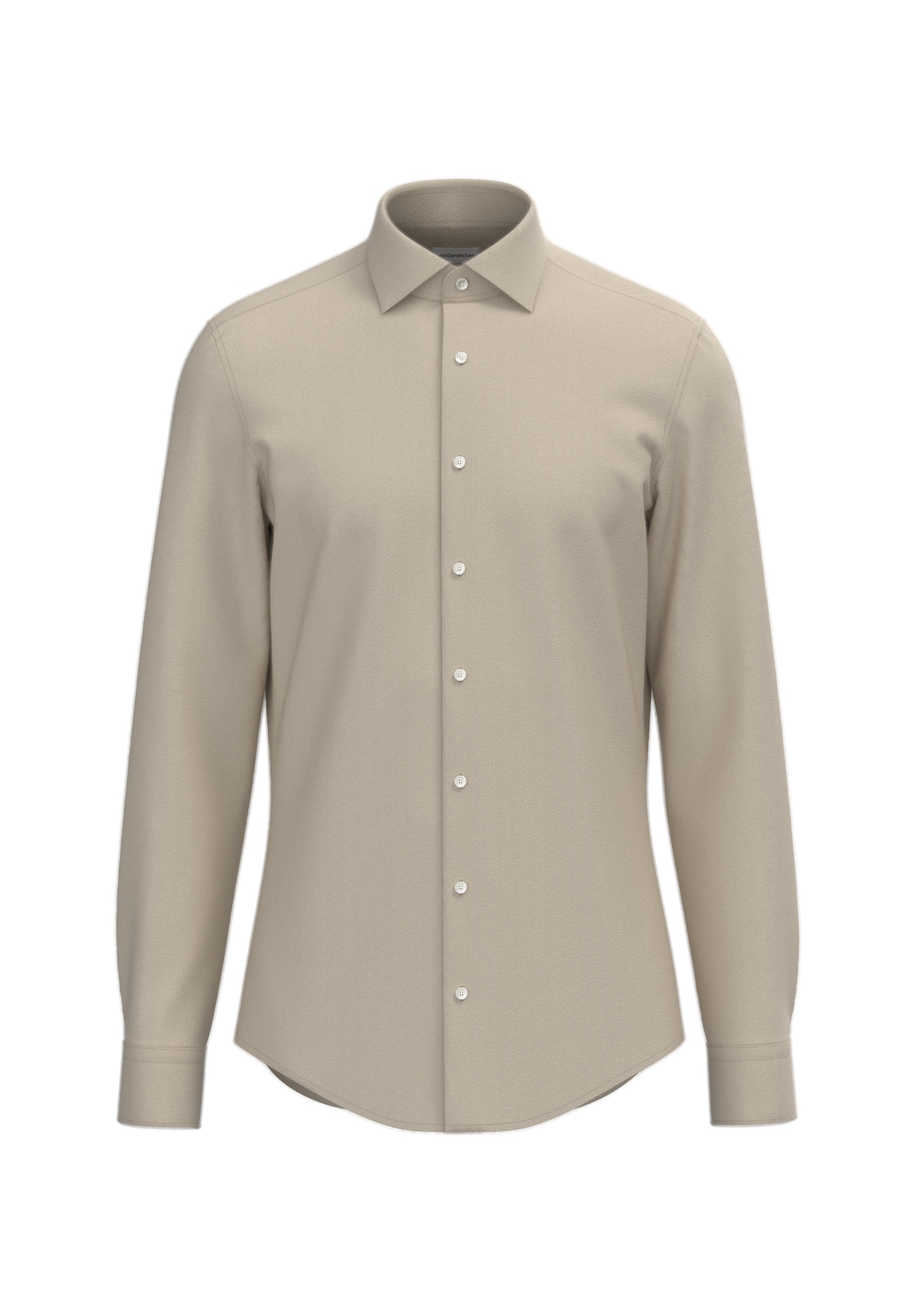 seidensticker Flanellhemd »Schwarze Rose« Shaped 1/1 Kentkragen Uni