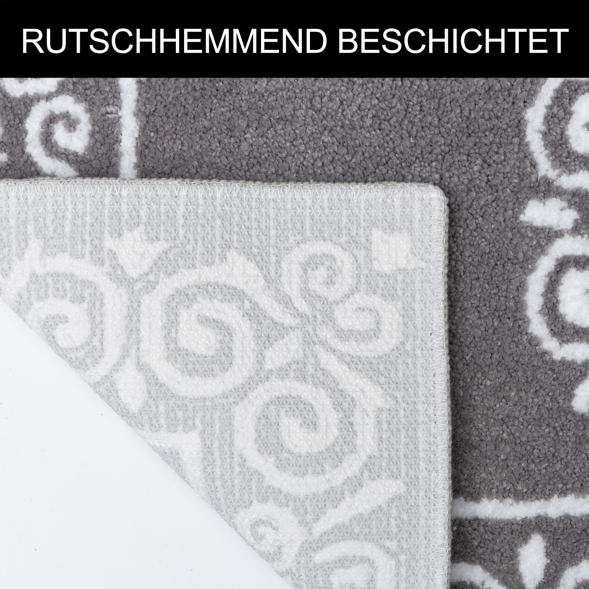 GOODproduct Badematte »Dafna, Badteppich, Badvorleger, Badezimmer Teppich« Höhe 12 mm rutschhemmend beschichtet fussbodenheizungsgeeignet | schnell trocknend Orient-Optik, Vintage Design