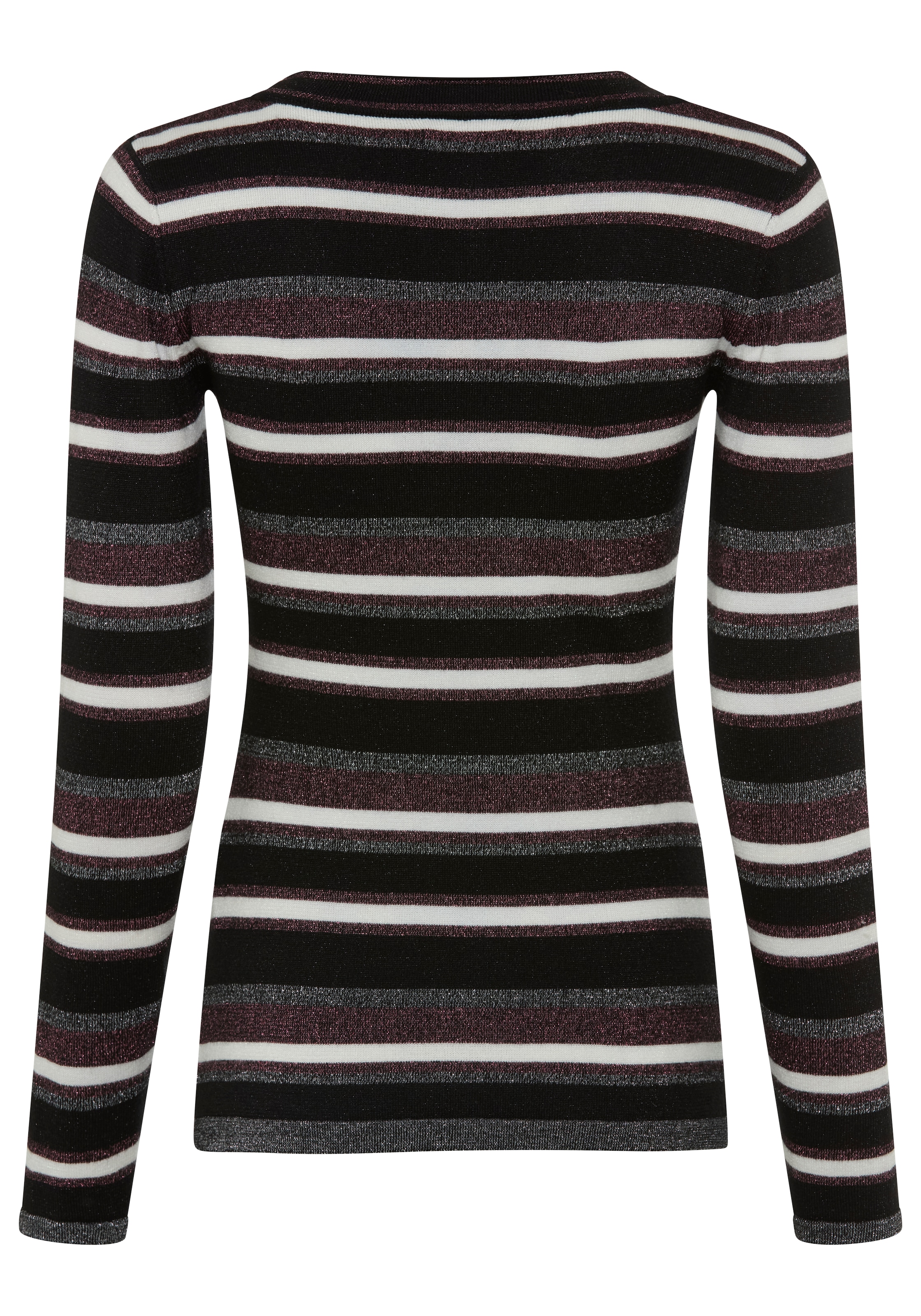 Melrose Pull col V avec fil pailleté doux et détails en sequins