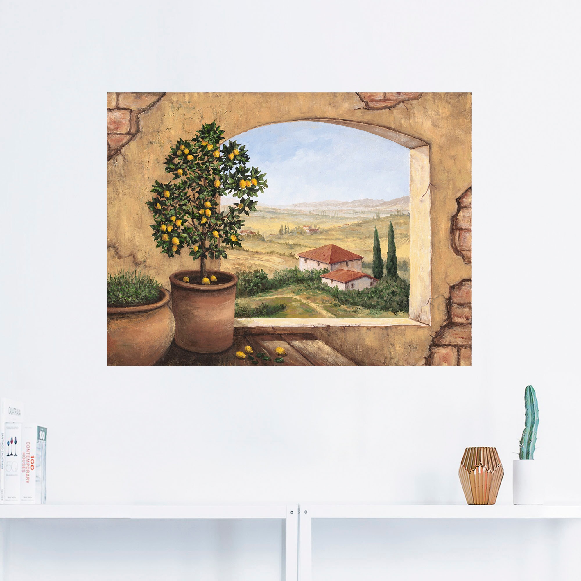Artland Wandbild »Fenster in Grössen St.), Toskana«, oder kaufen als Poster der (1 versch. Leinwandbild, in Alubild, Wandaufkleber günstig Fensterblick