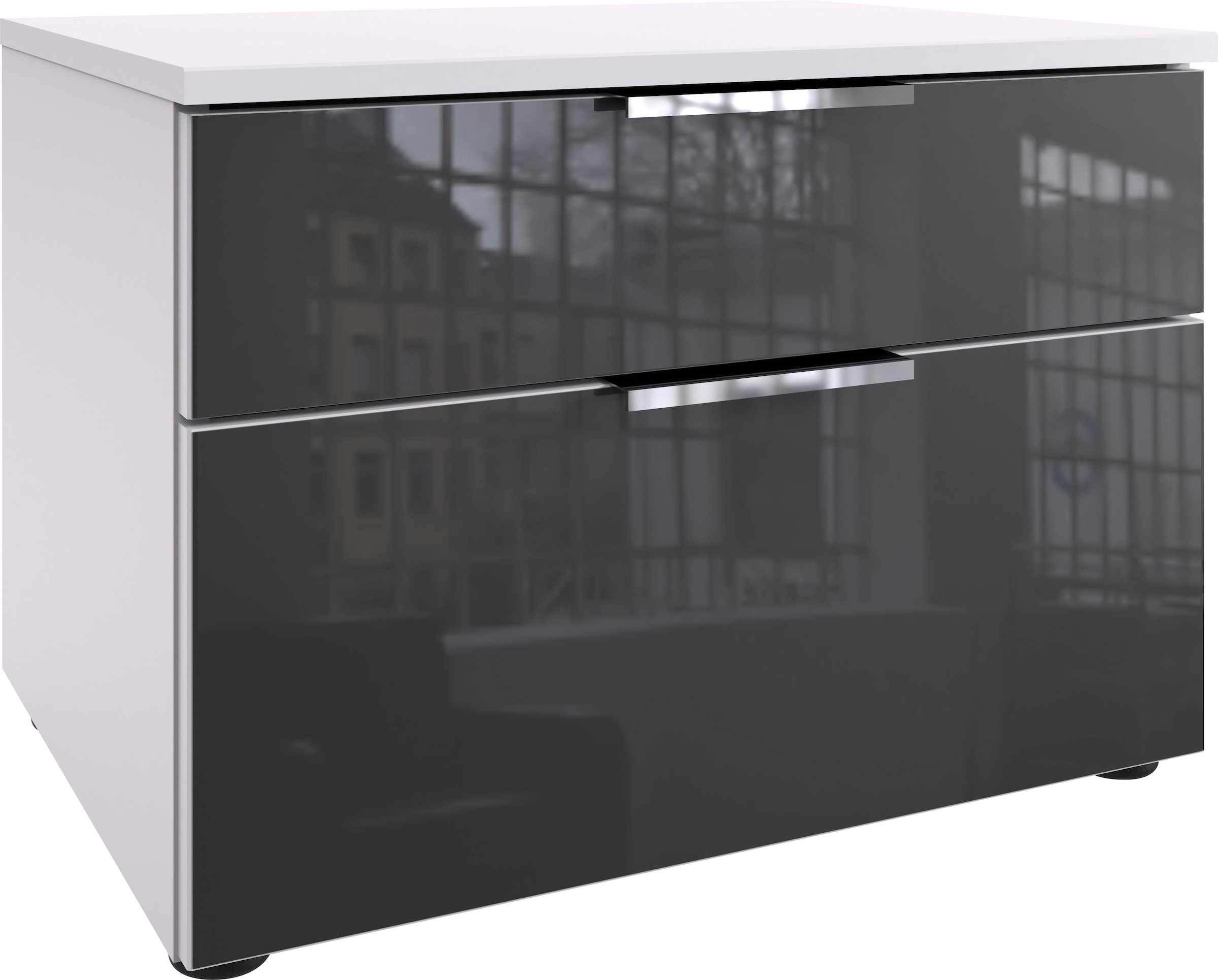 Image of Wimex Nachtkommode "Level36 C by fresh to go" mit Glaselementen auf der Front, soft-close Funktion, 54cm breit